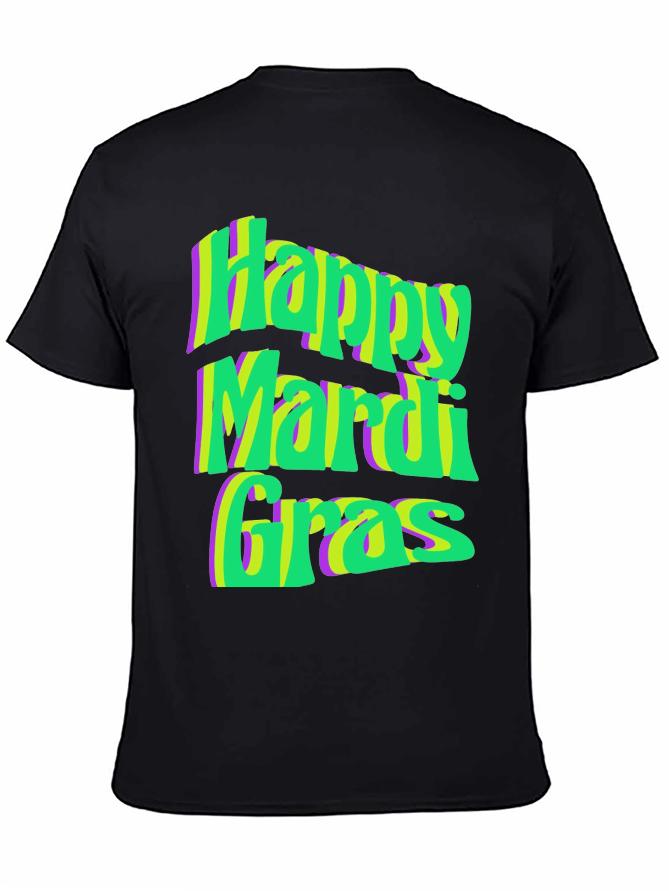 Happy Mardi Gras T-Shirt - Festive Graphic Tee