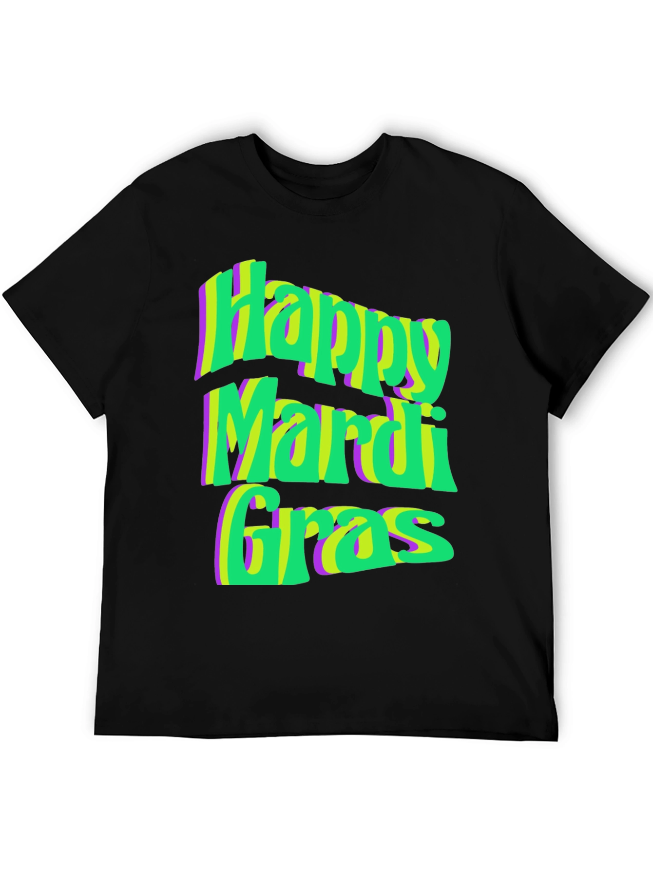 Happy Mardi Gras T-Shirt - Festive Graphic Tee