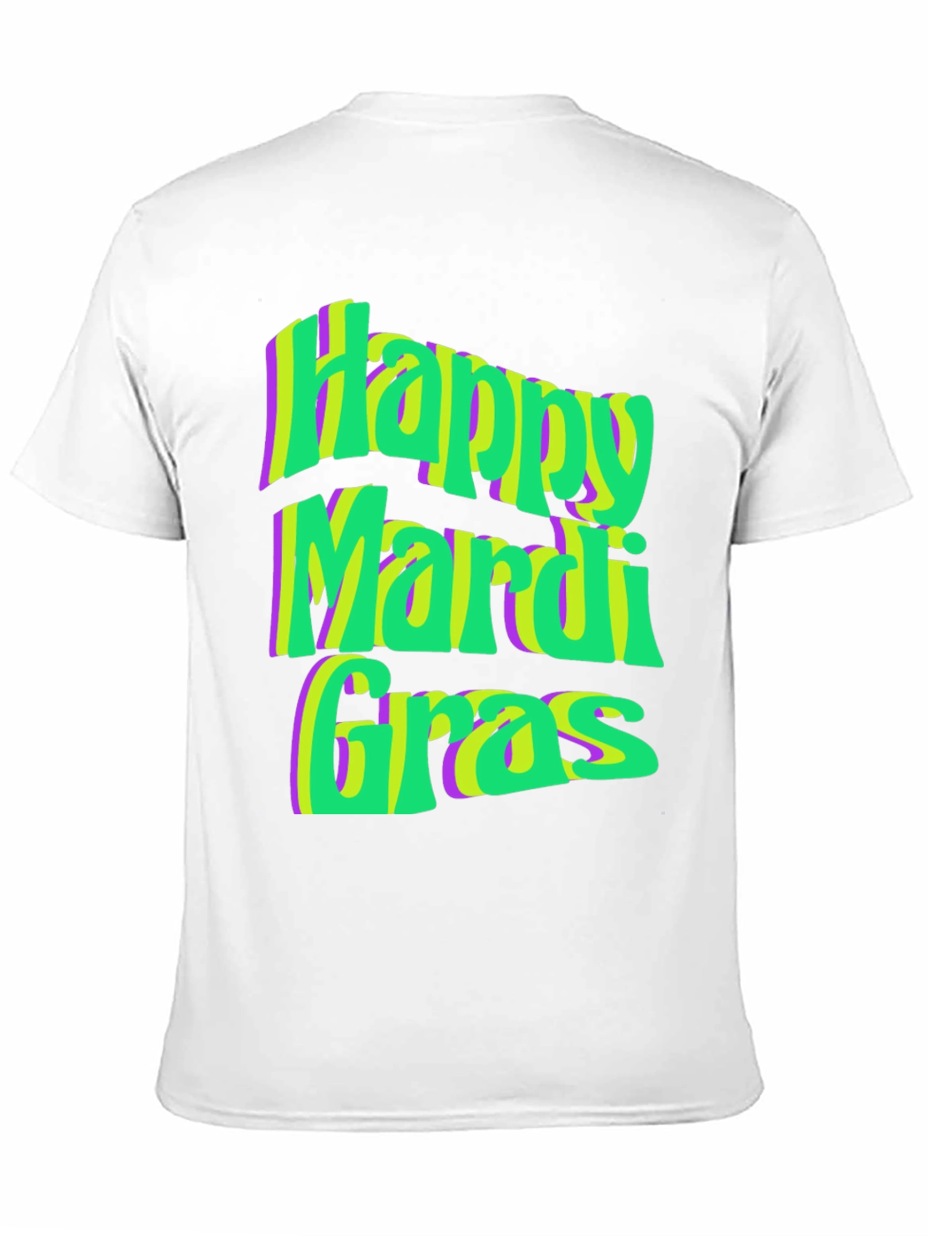 Happy Mardi Gras T-Shirt - Festive Graphic Tee