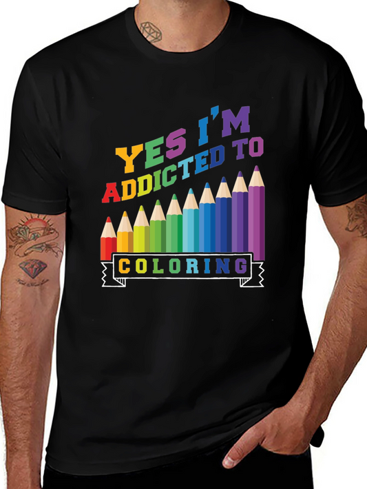 Addicted to Coloring Graphic Tee
