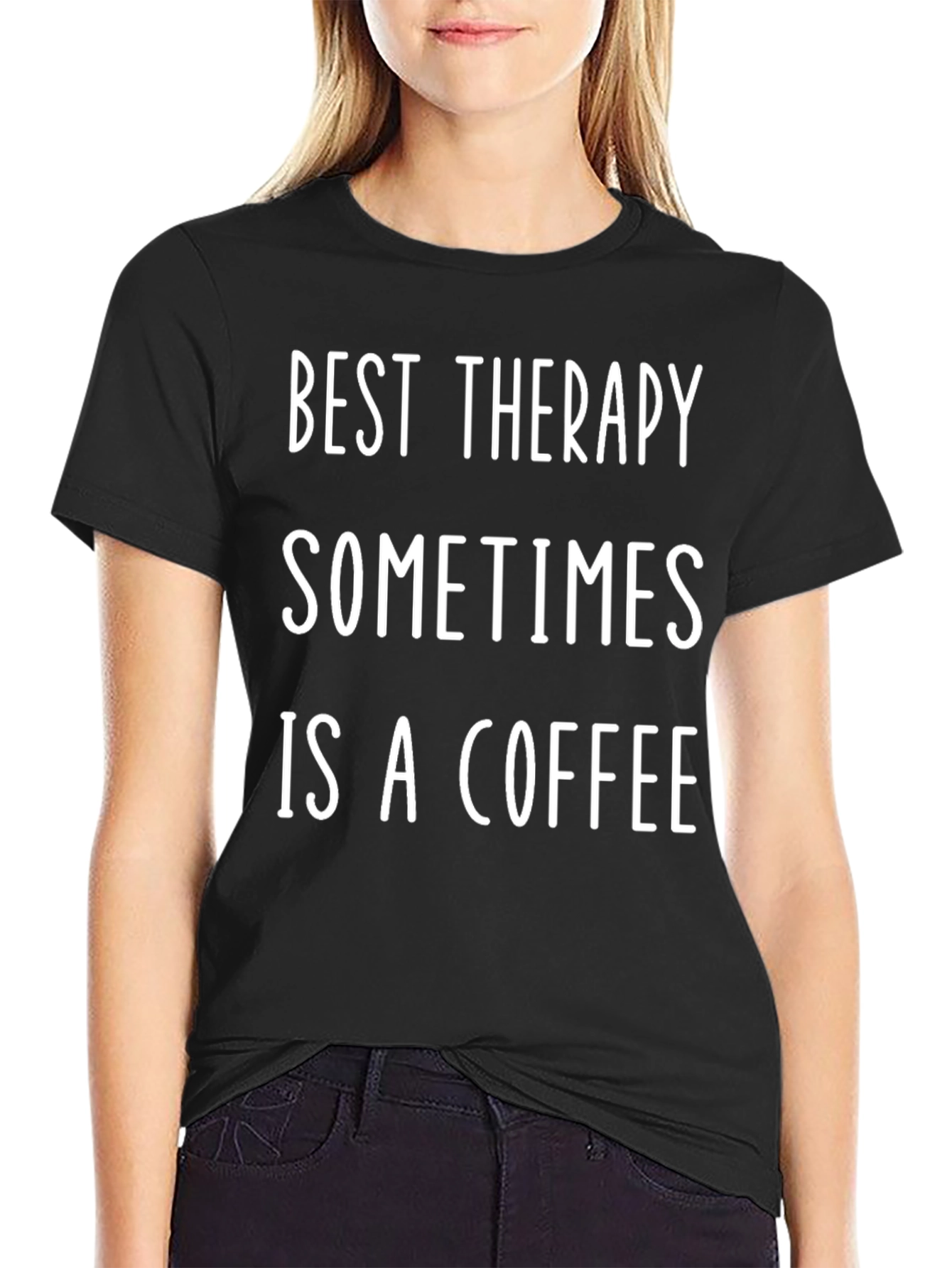 Best Therapy Coffee Graphic T-Shirt