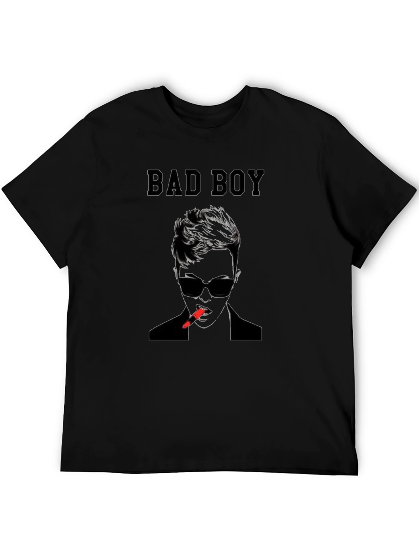Bad Boy Graphic Print Black T-Shirt