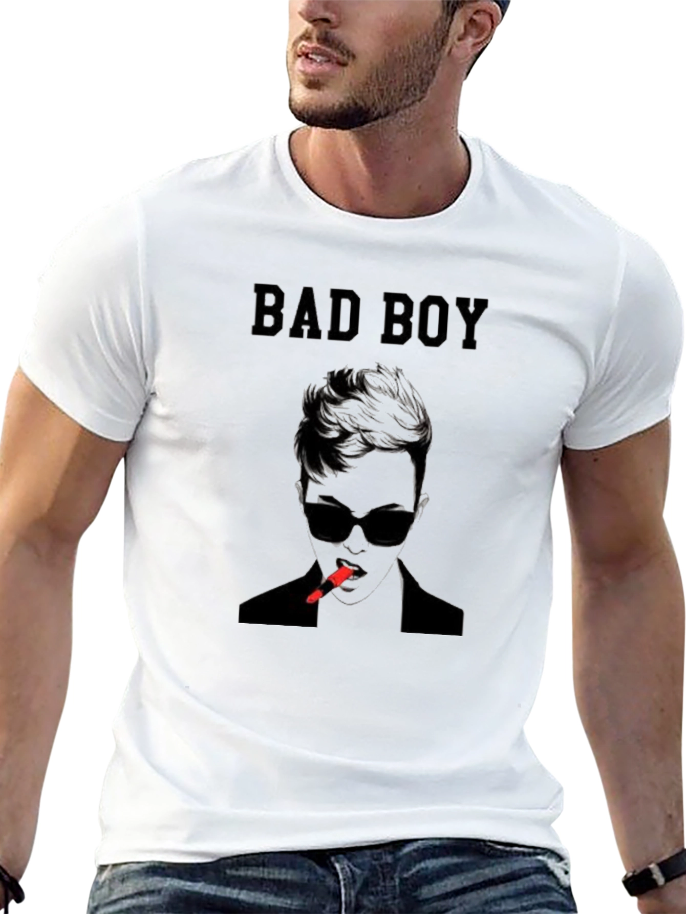 Bad Boy Graphic Print Black T-Shirt