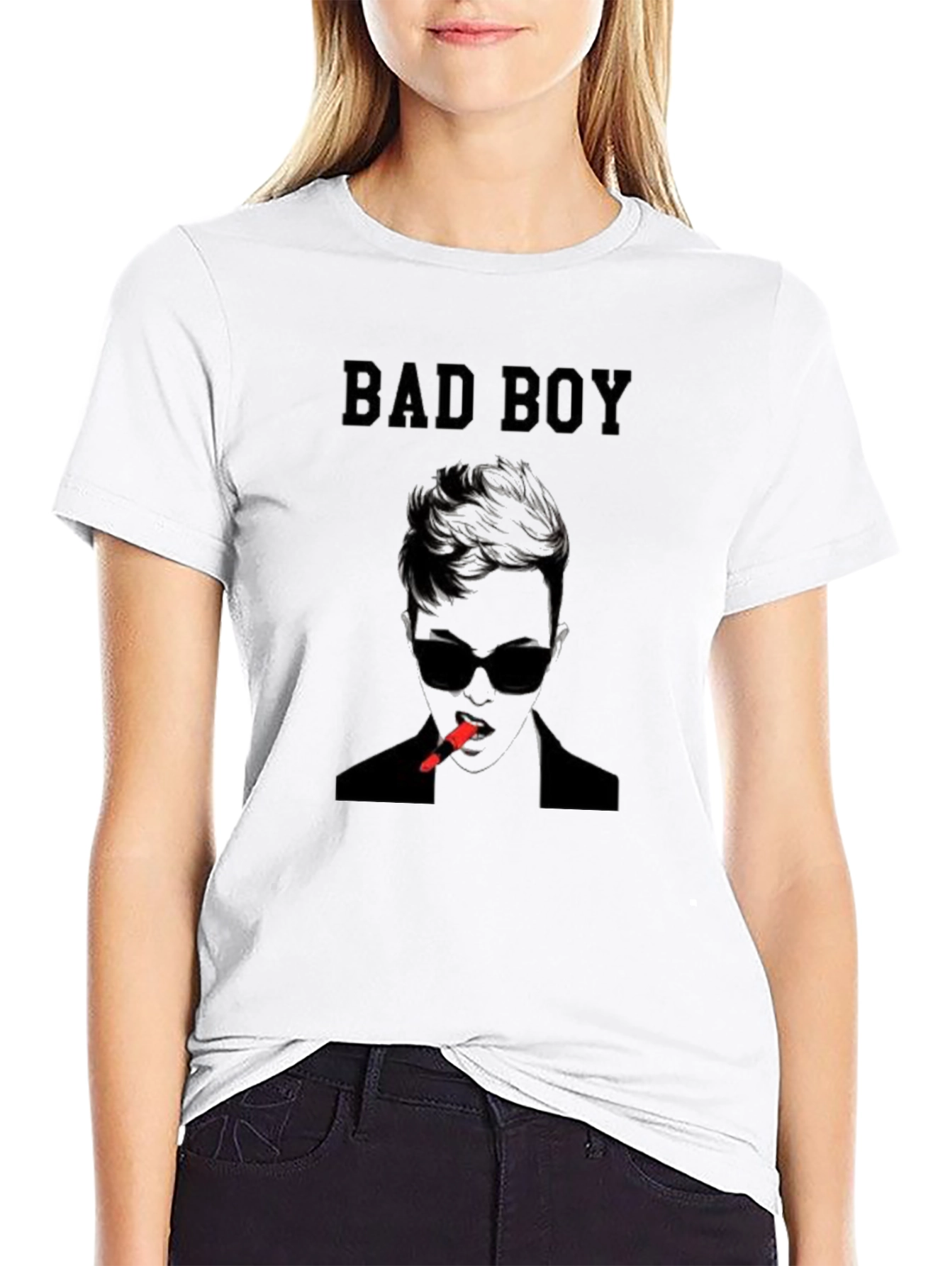 Bad Boy Graphic Print Black T-Shirt