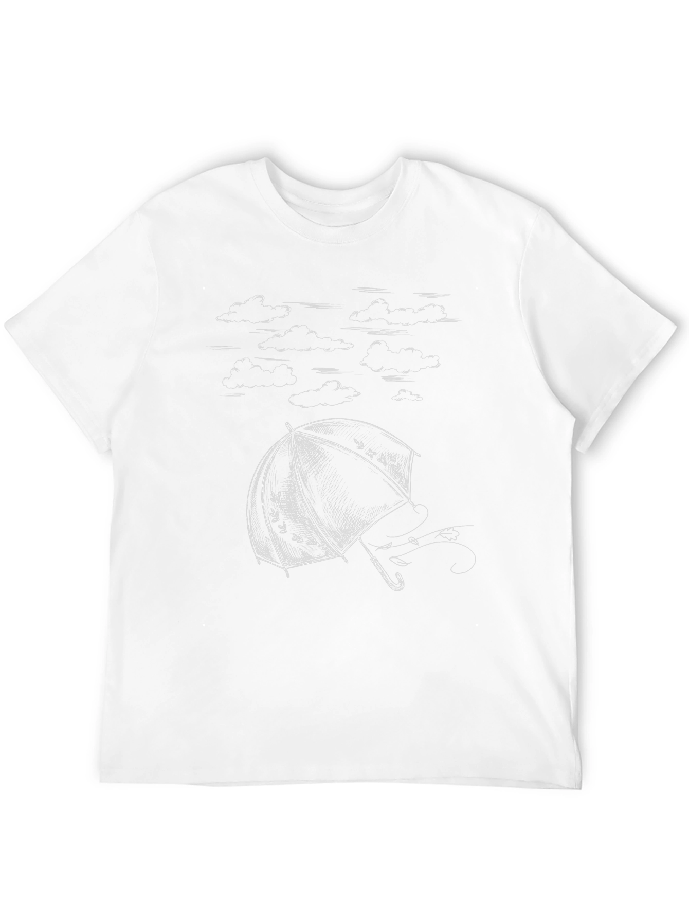 Umbrella Graphic Tee - Black Cotton Comfort