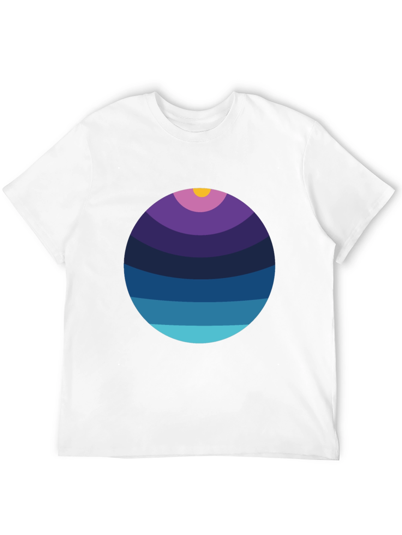 Abstract Horizon Circle T-Shirt
