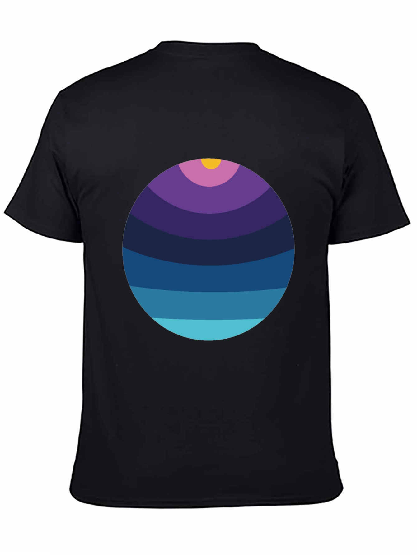 Abstract Horizon Circle T-Shirt