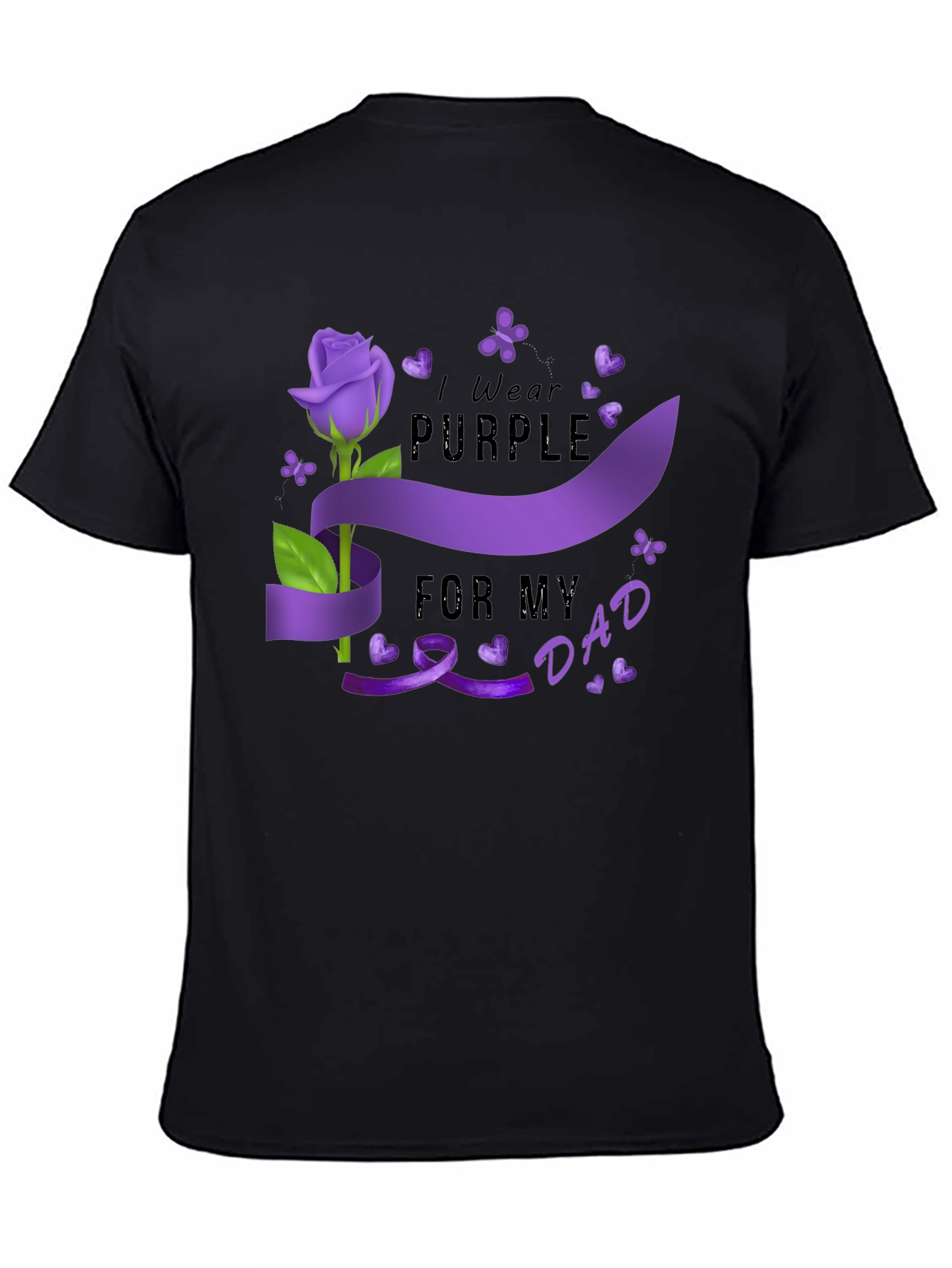 I Wear Purple For My Dad T-Shirt