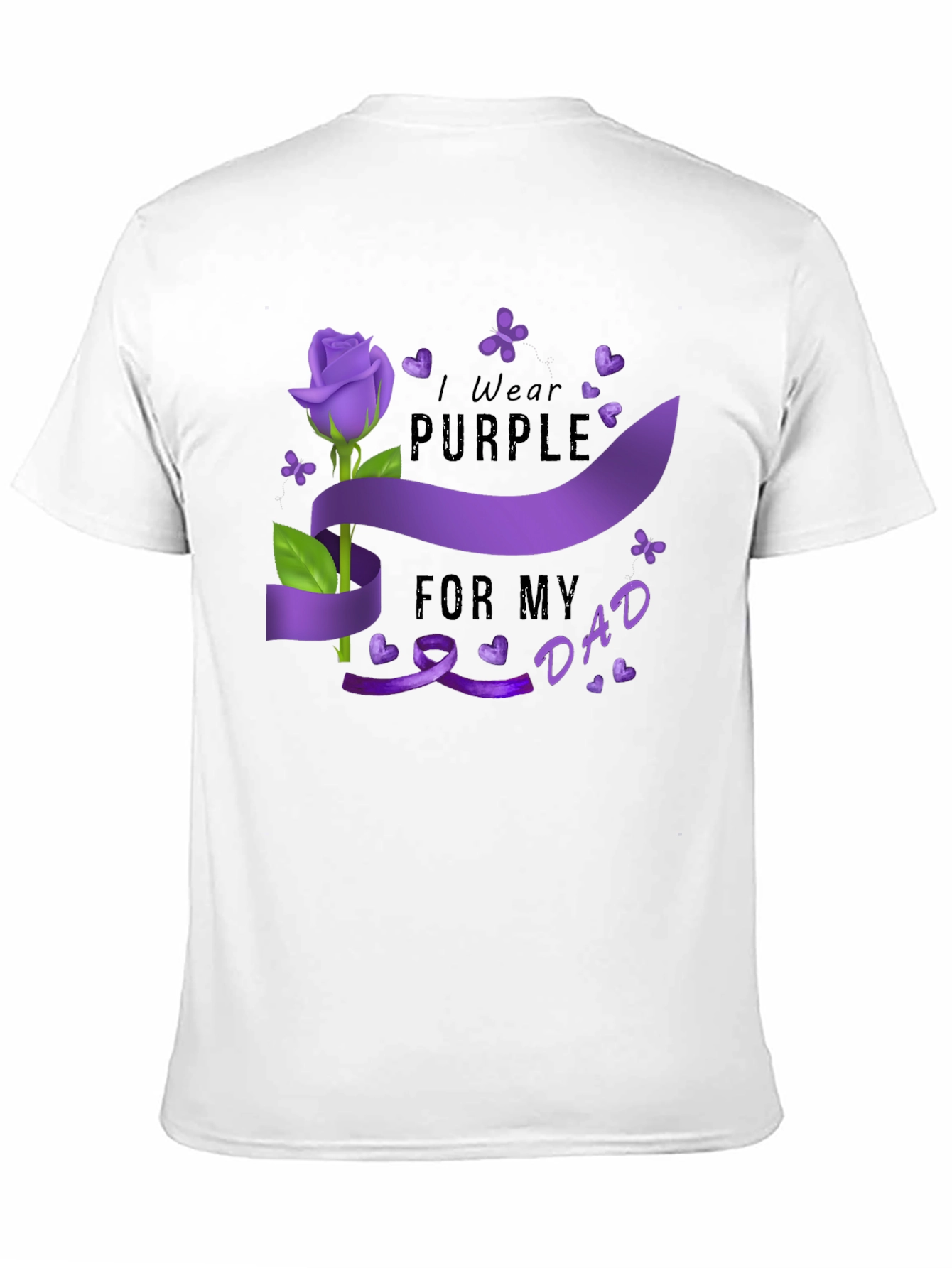 I Wear Purple For My Dad T-Shirt