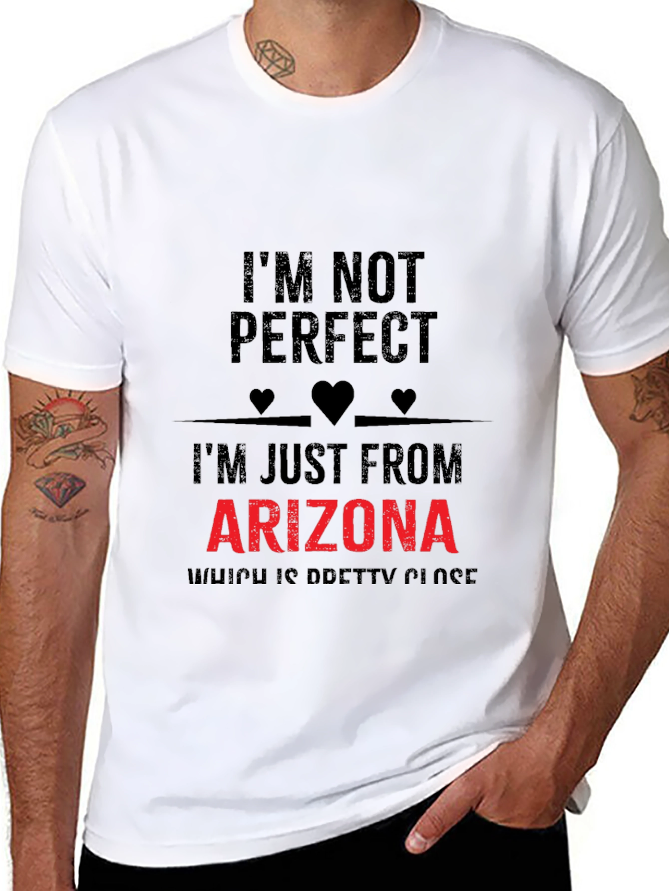 Im Not Perfect Arizona Novelty T-Shirt