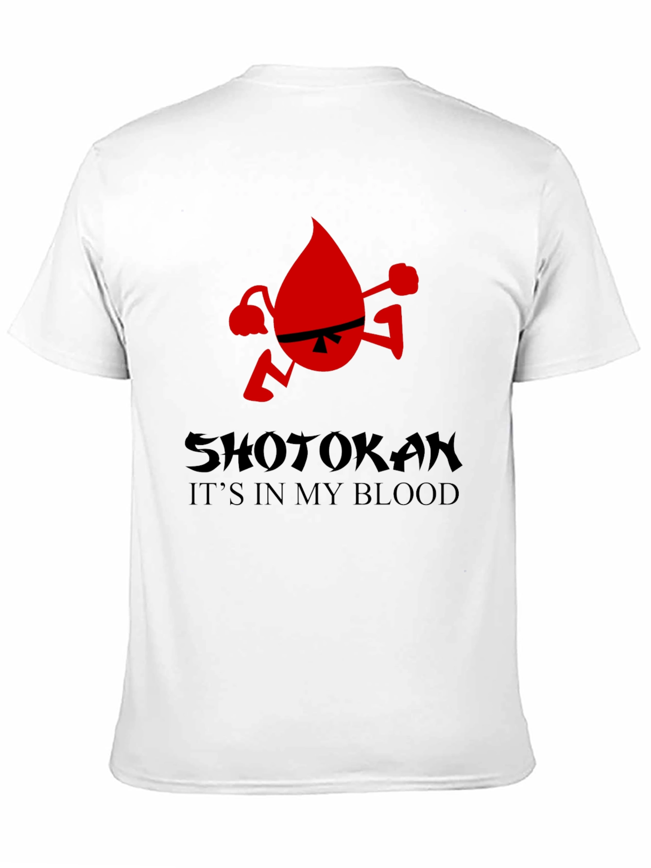 Shotokan Karate Blood Drop Graphic Tee - Black