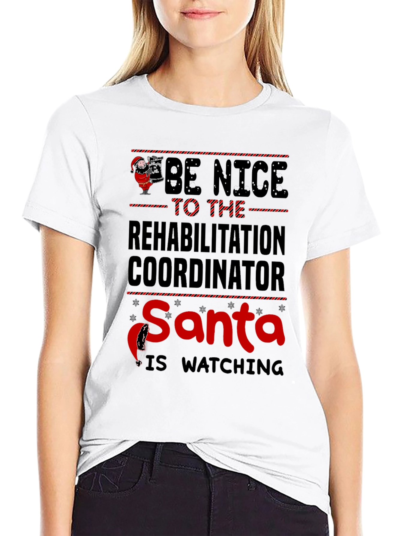 Rehabilitation Coordinator Santa T-Shirt
