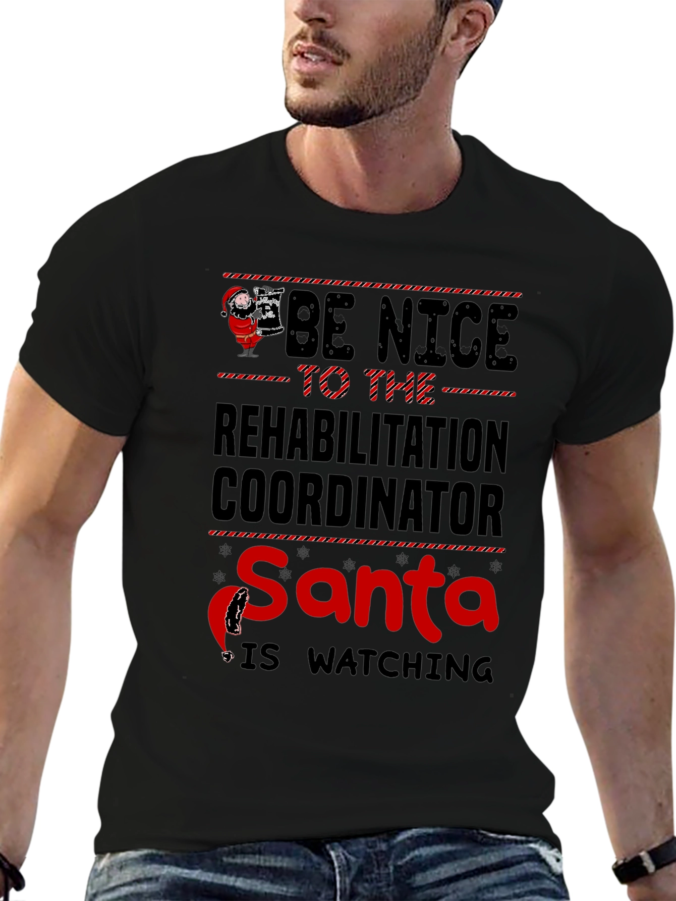Rehabilitation Coordinator Santa T-Shirt