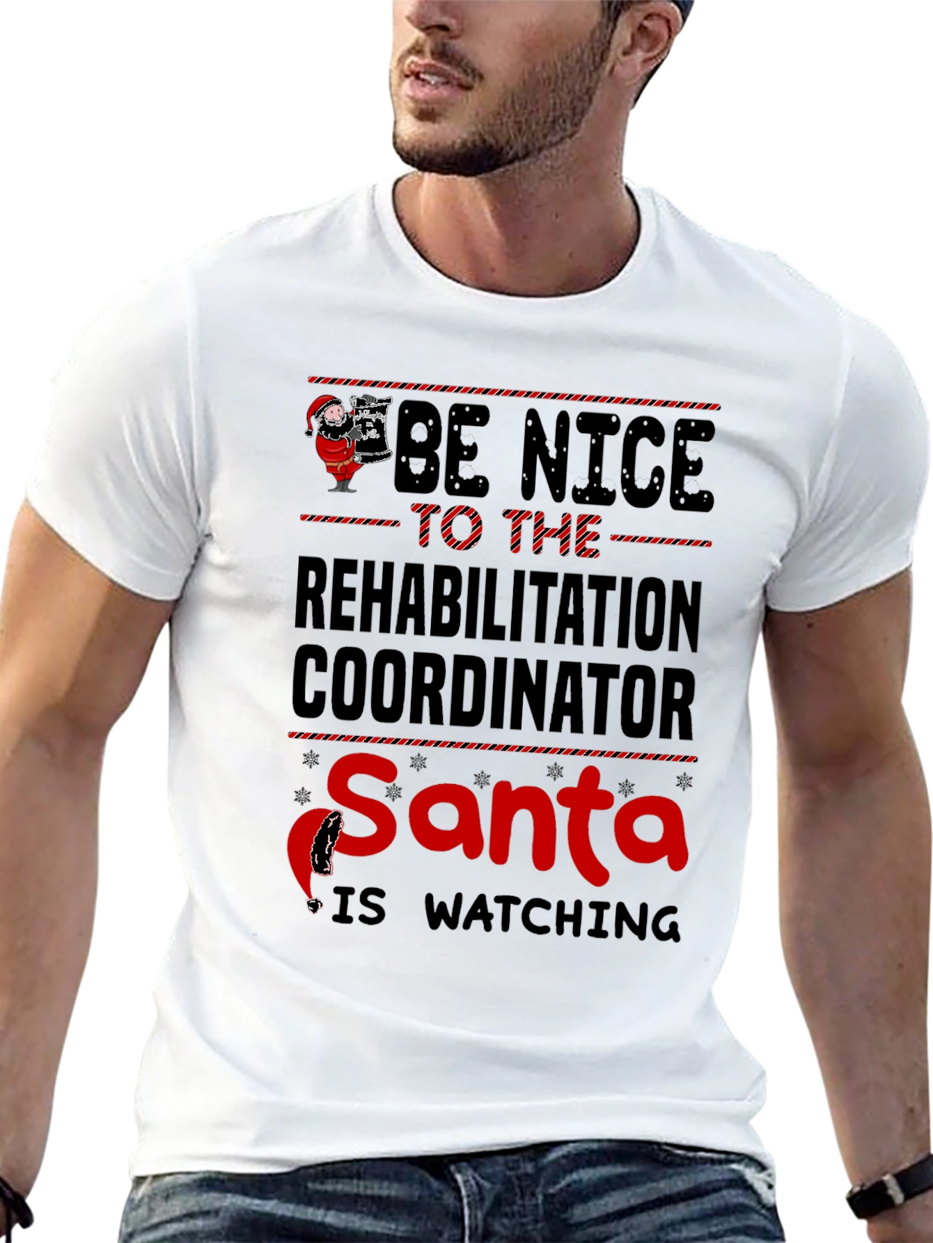 Rehabilitation Coordinator Santa T-Shirt