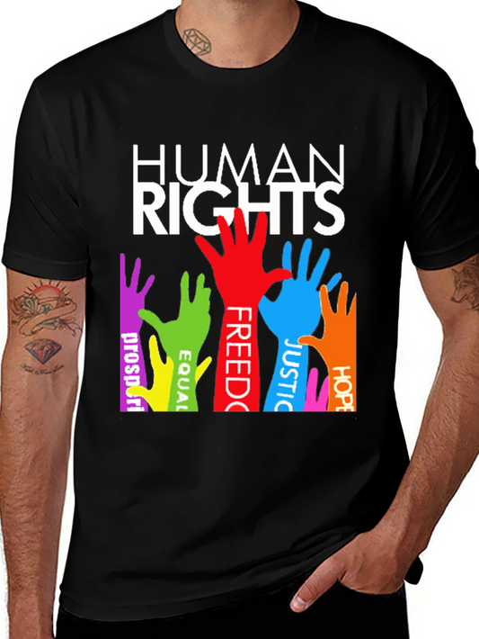 Human Rights T-Shirt: Equality Freedom Justice & Hope