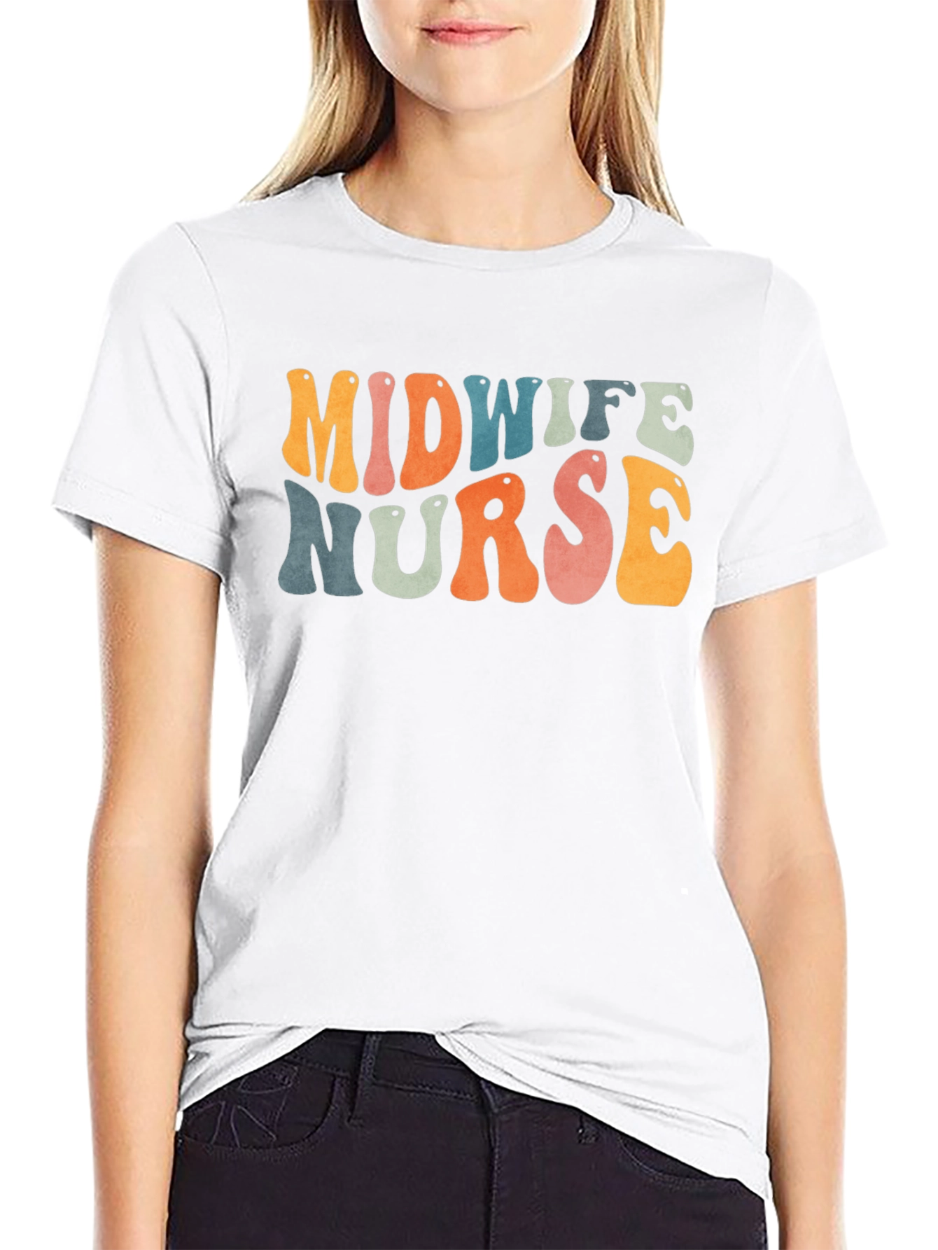 Midwife Nurse Retro Graphic Tee