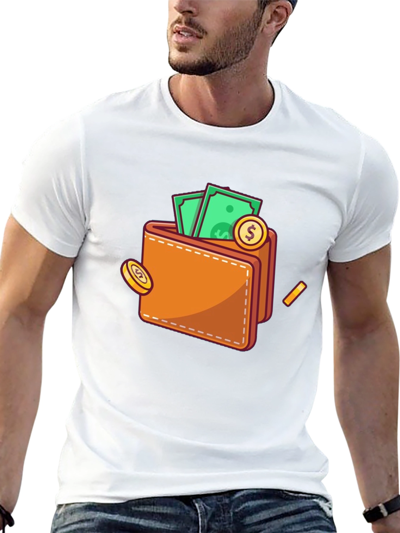Wallet Graphic T-Shirt - Get Rich Quick