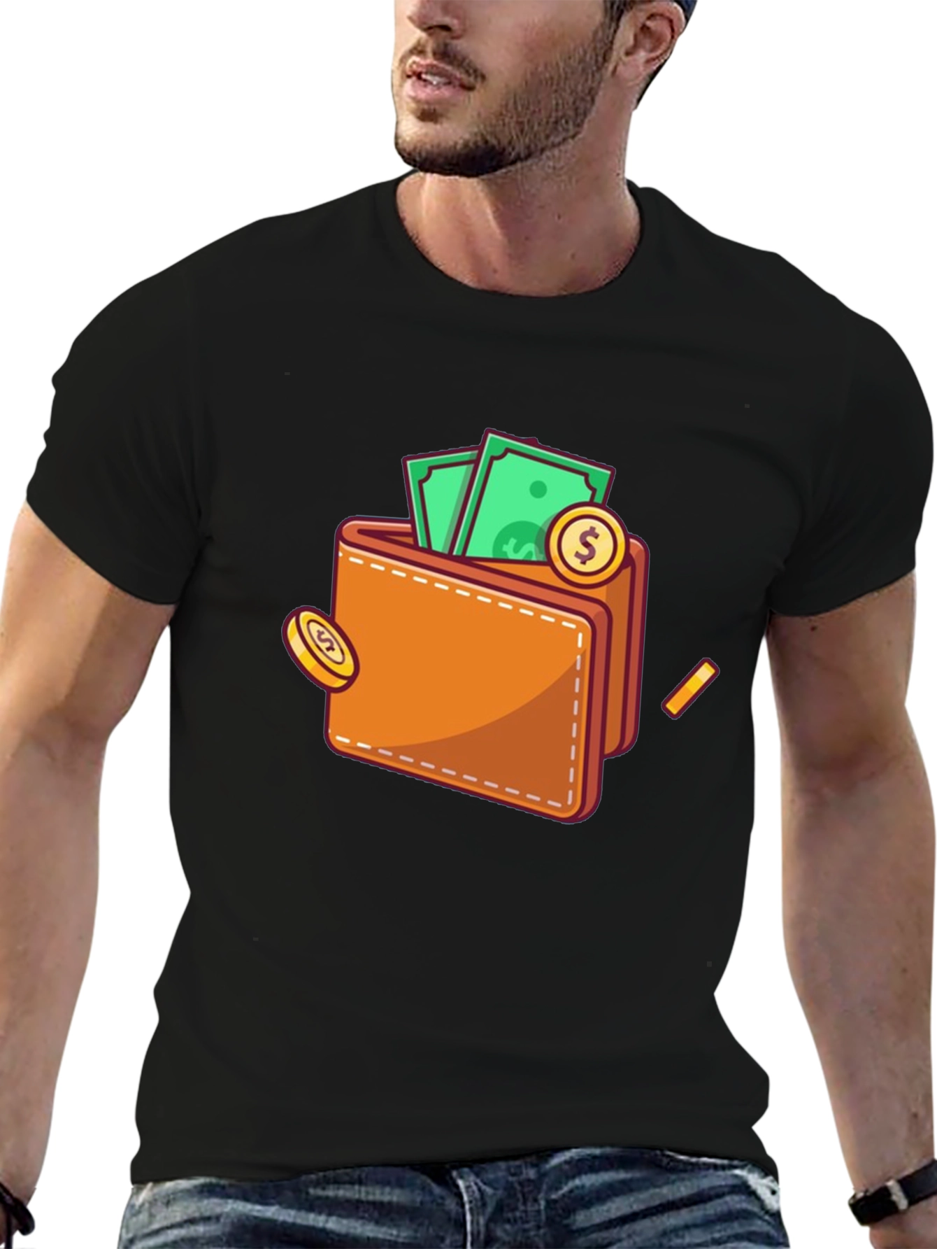 Wallet Graphic T-Shirt - Get Rich Quick