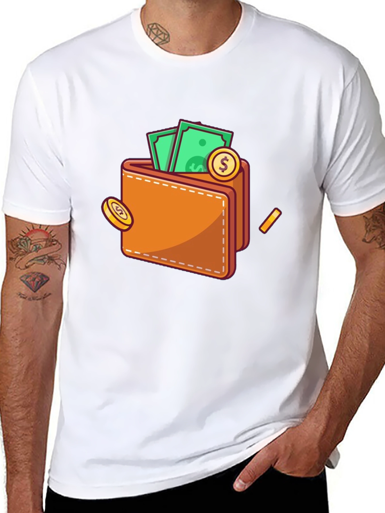 Wallet Graphic T-Shirt - Get Rich Quick
