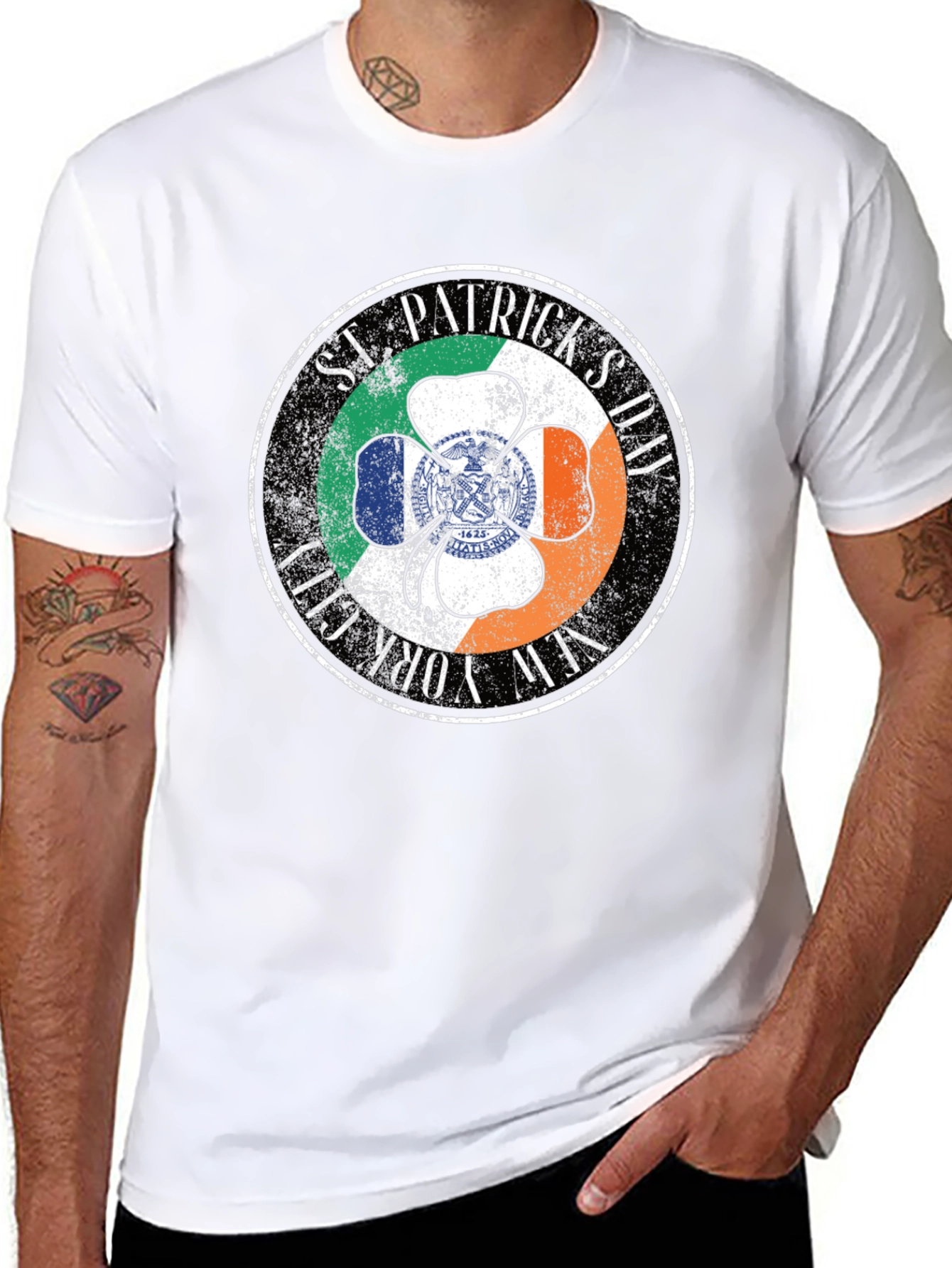 St. Patricks Day New York City Shamrock T-Shirt