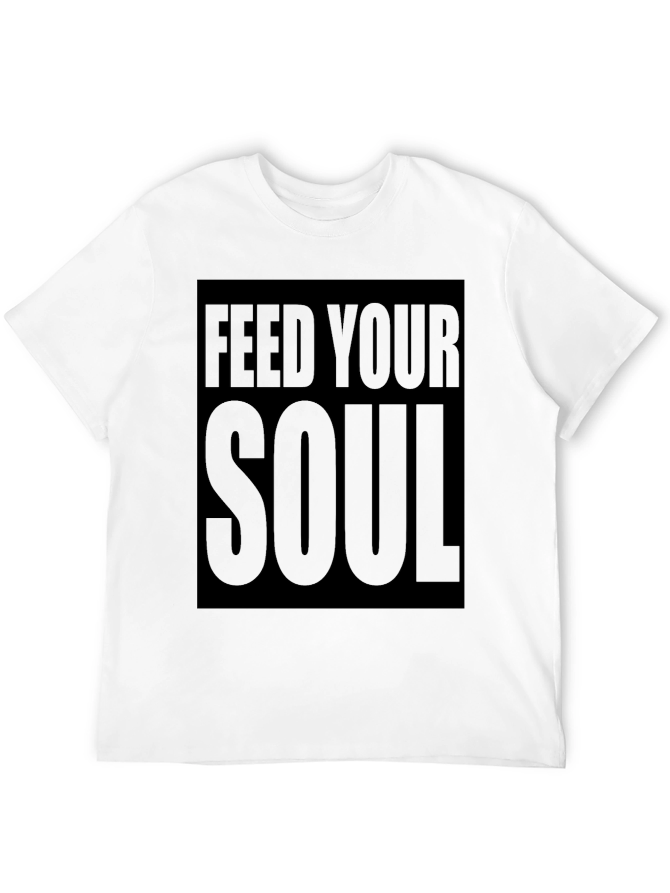 Feed Your Soul Graphic Tee - Stylish Black T-Shirt