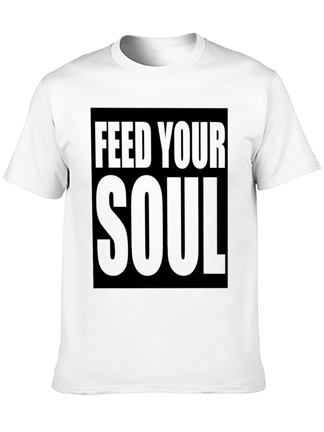 Feed Your Soul Graphic Tee - Stylish Black T-Shirt