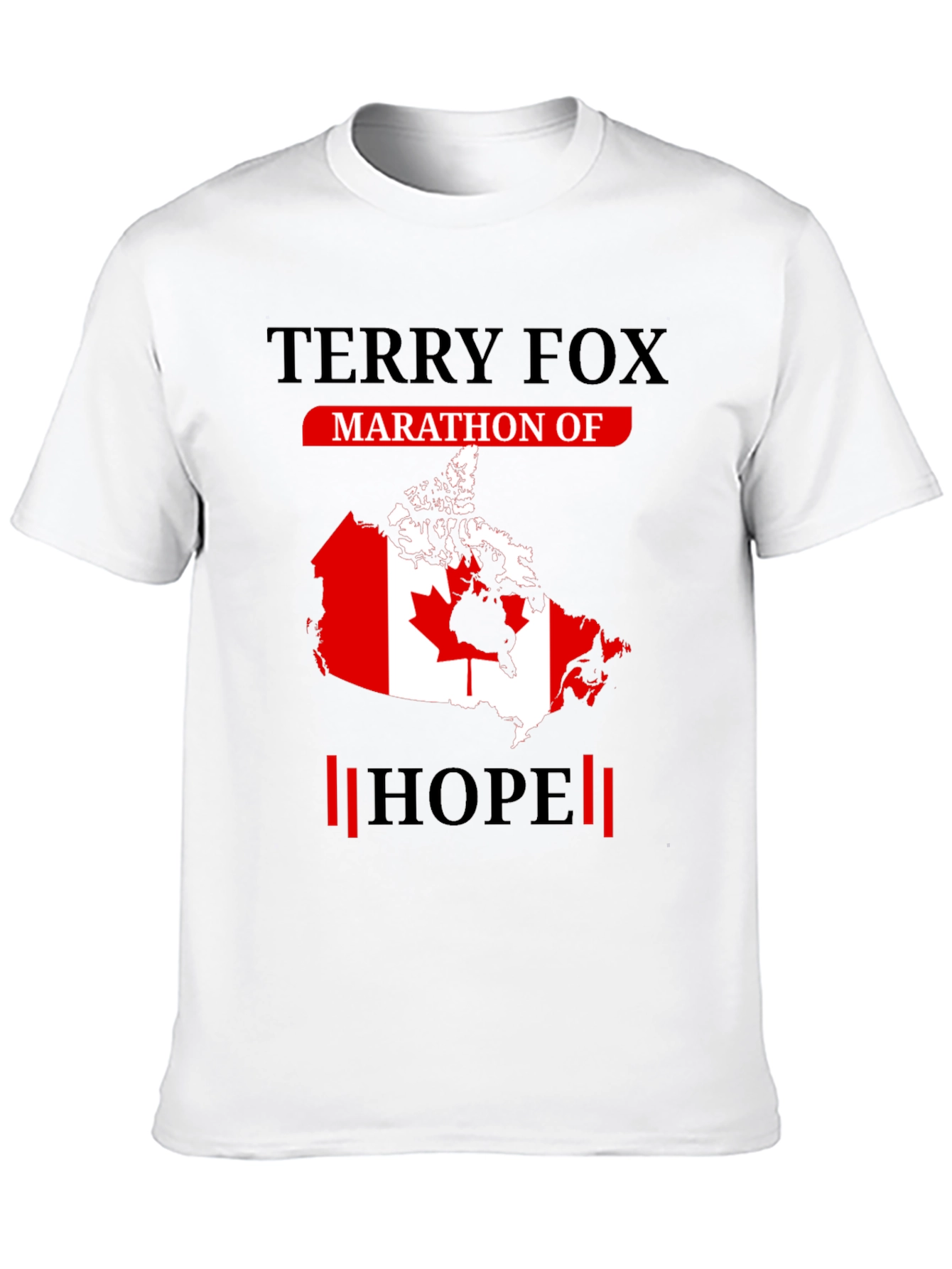 Terry Fox Marathon of Hope Black T-Shirt