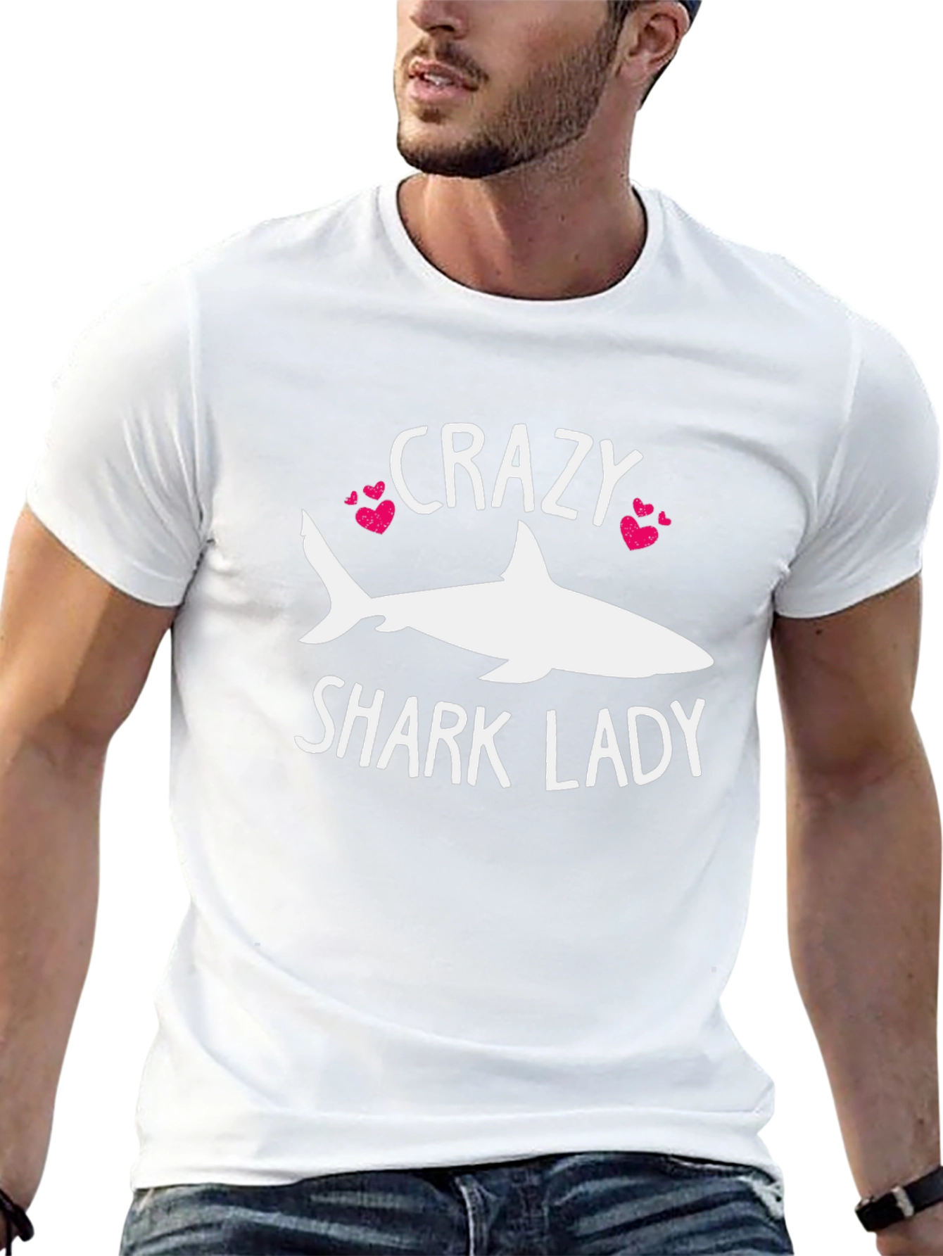 Crazy Shark Lady T-Shirt