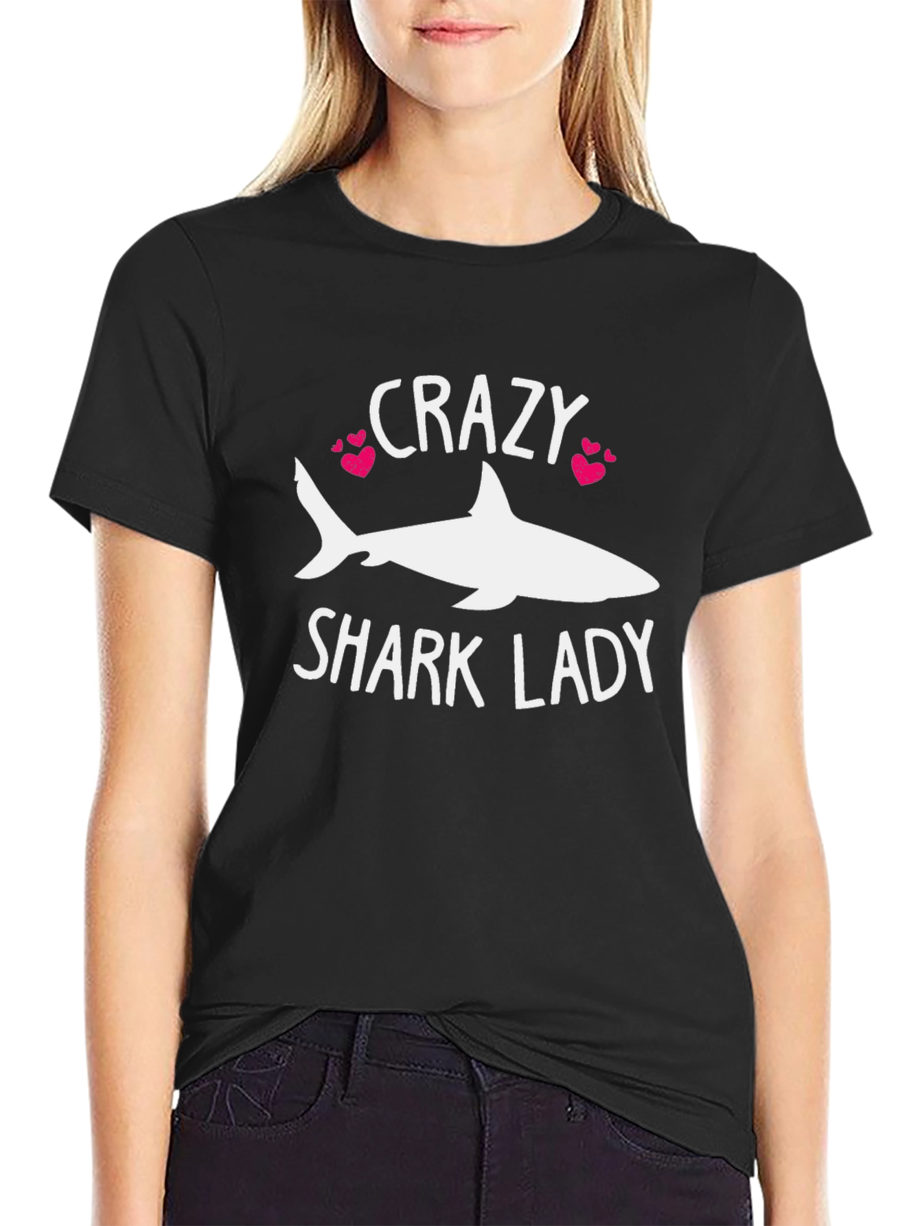 Crazy Shark Lady T-Shirt