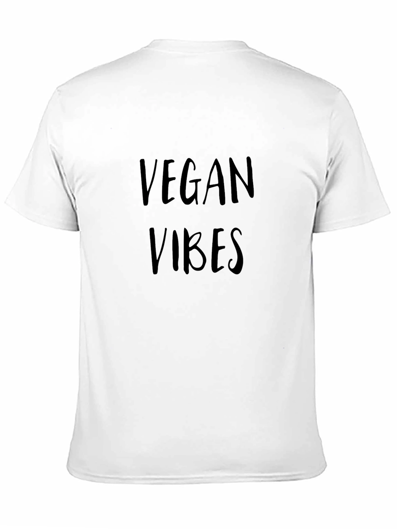 Vegan Vibes Black T-Shirt - Unisex Casual Tee