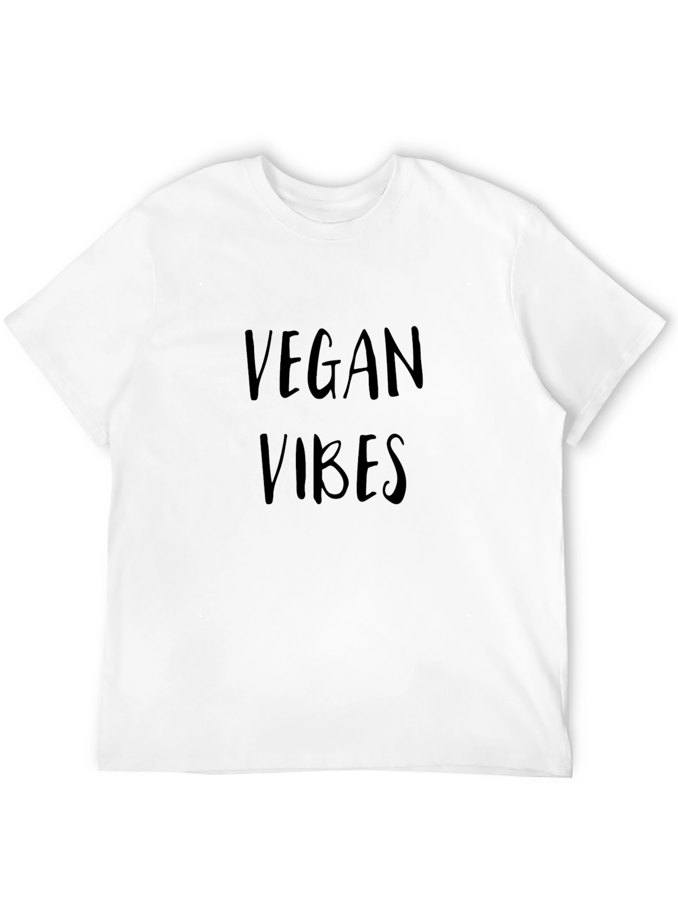 Vegan Vibes Black T-Shirt - Unisex Casual Tee