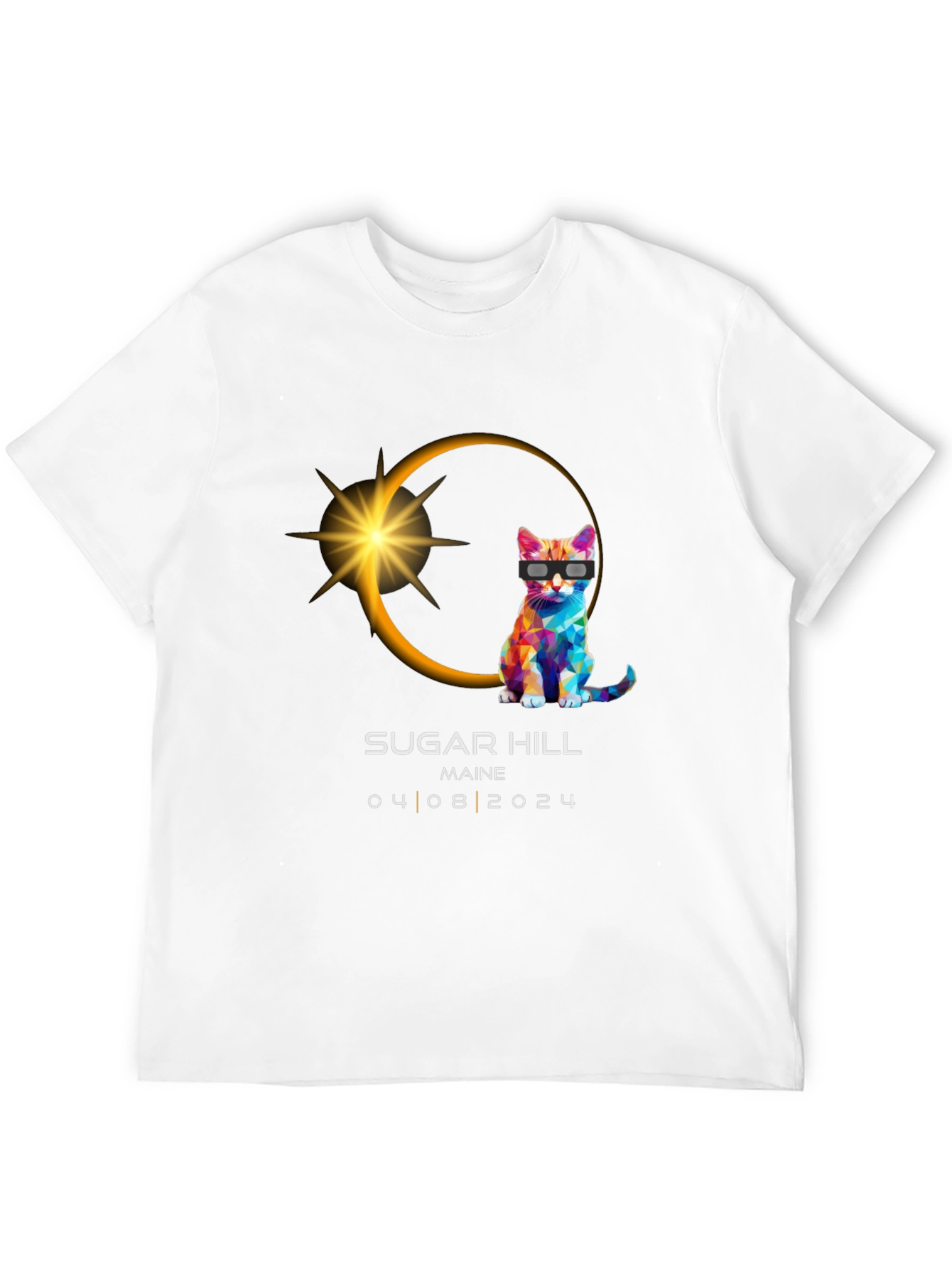Eclipse Cat T-Shirt - Sugar Hill Maine 04/08/2024