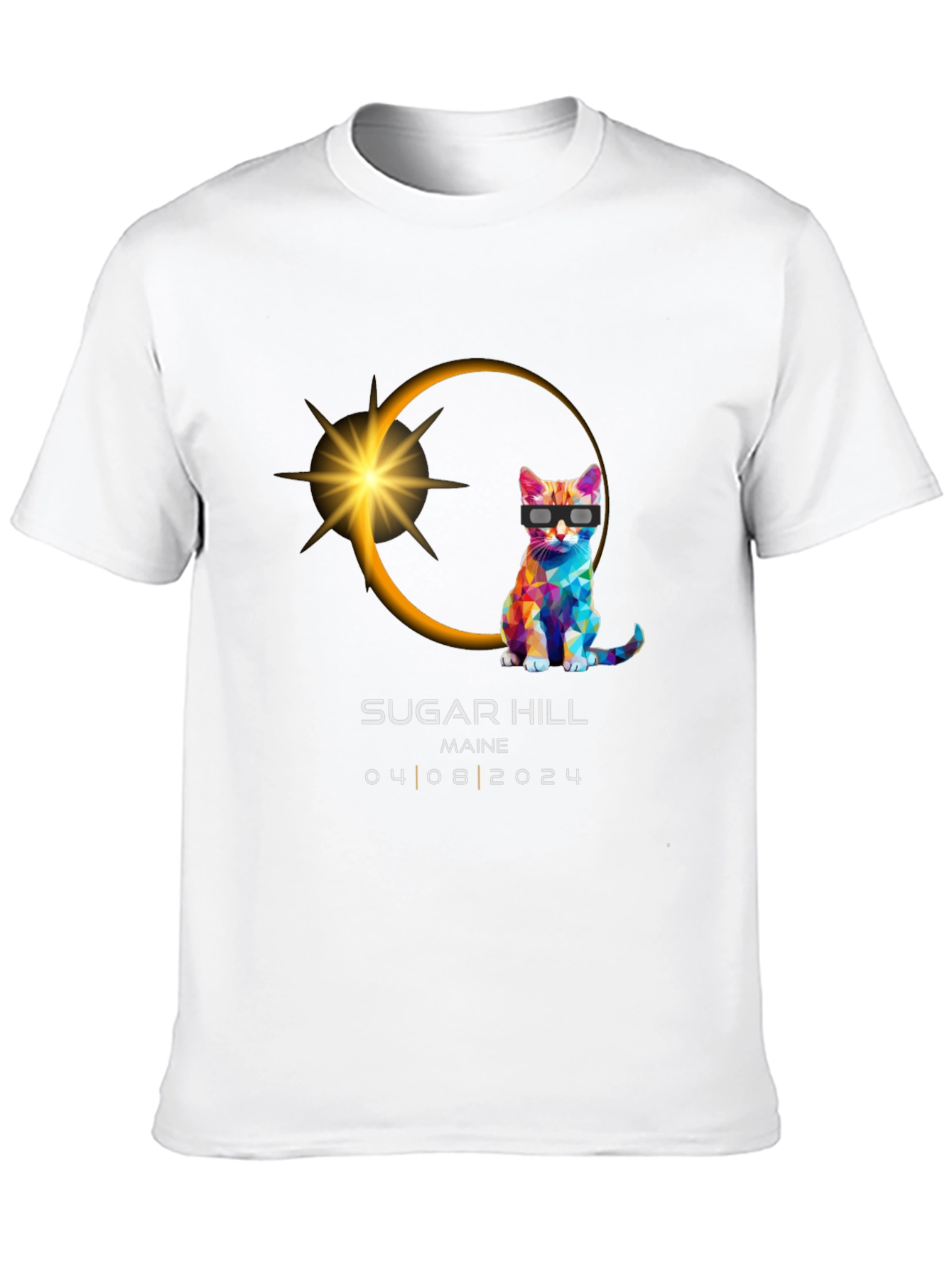 Eclipse Cat T-Shirt - Sugar Hill Maine 04/08/2024