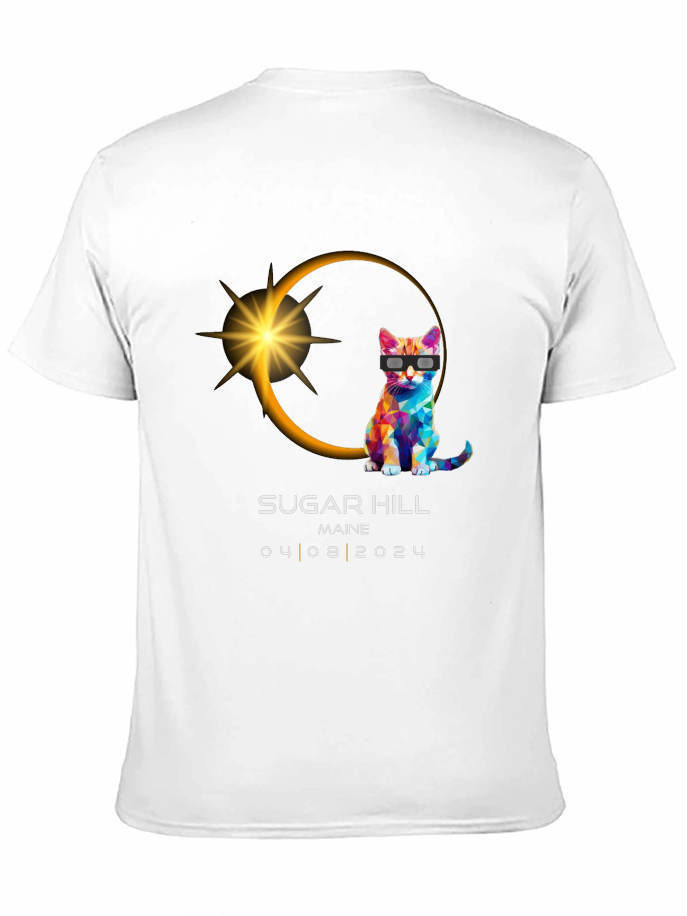 Eclipse Cat T-Shirt - Sugar Hill Maine 04/08/2024