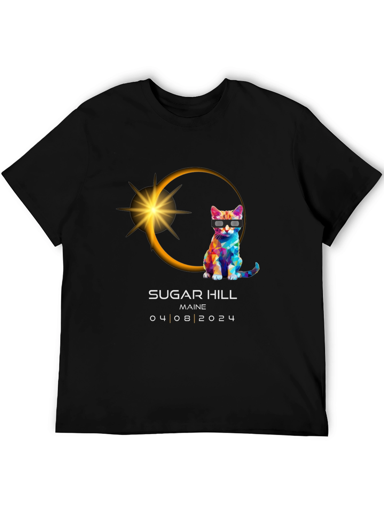 Eclipse Cat T-Shirt - Sugar Hill Maine 04/08/2024