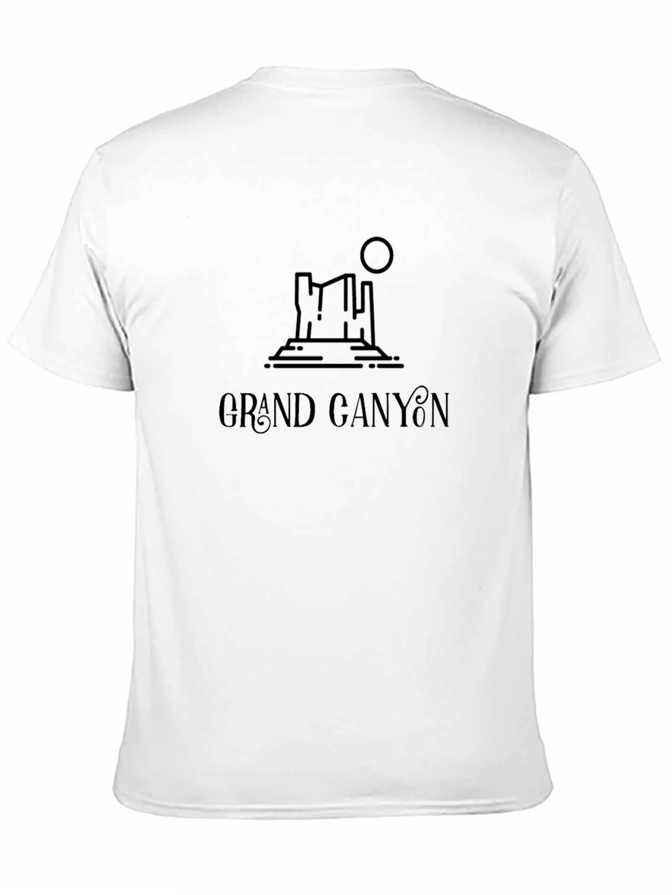 Grand Canyon Graphic Tee - Black Cotton T-Shirt