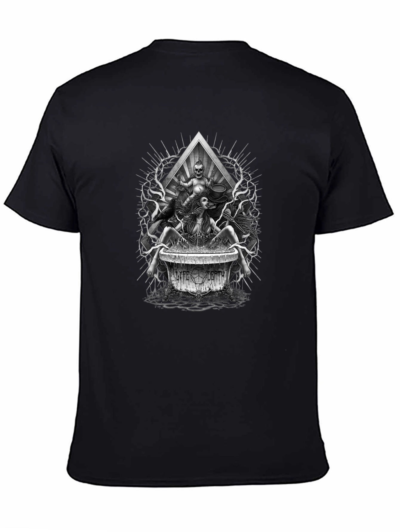 Edgy Graphic Tee - Life & Death
