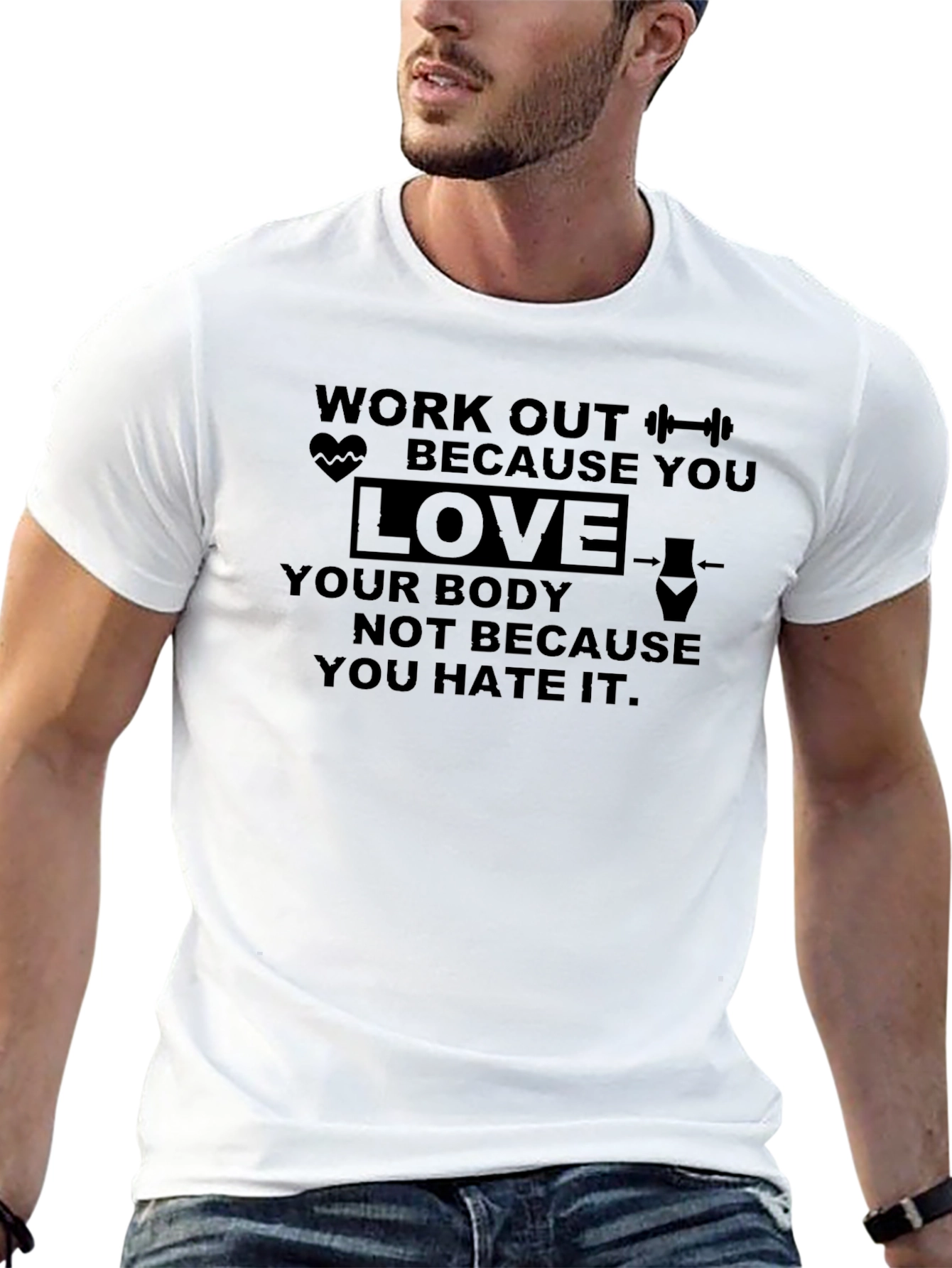 Workout Motivational T-Shirt: Love Your Body
