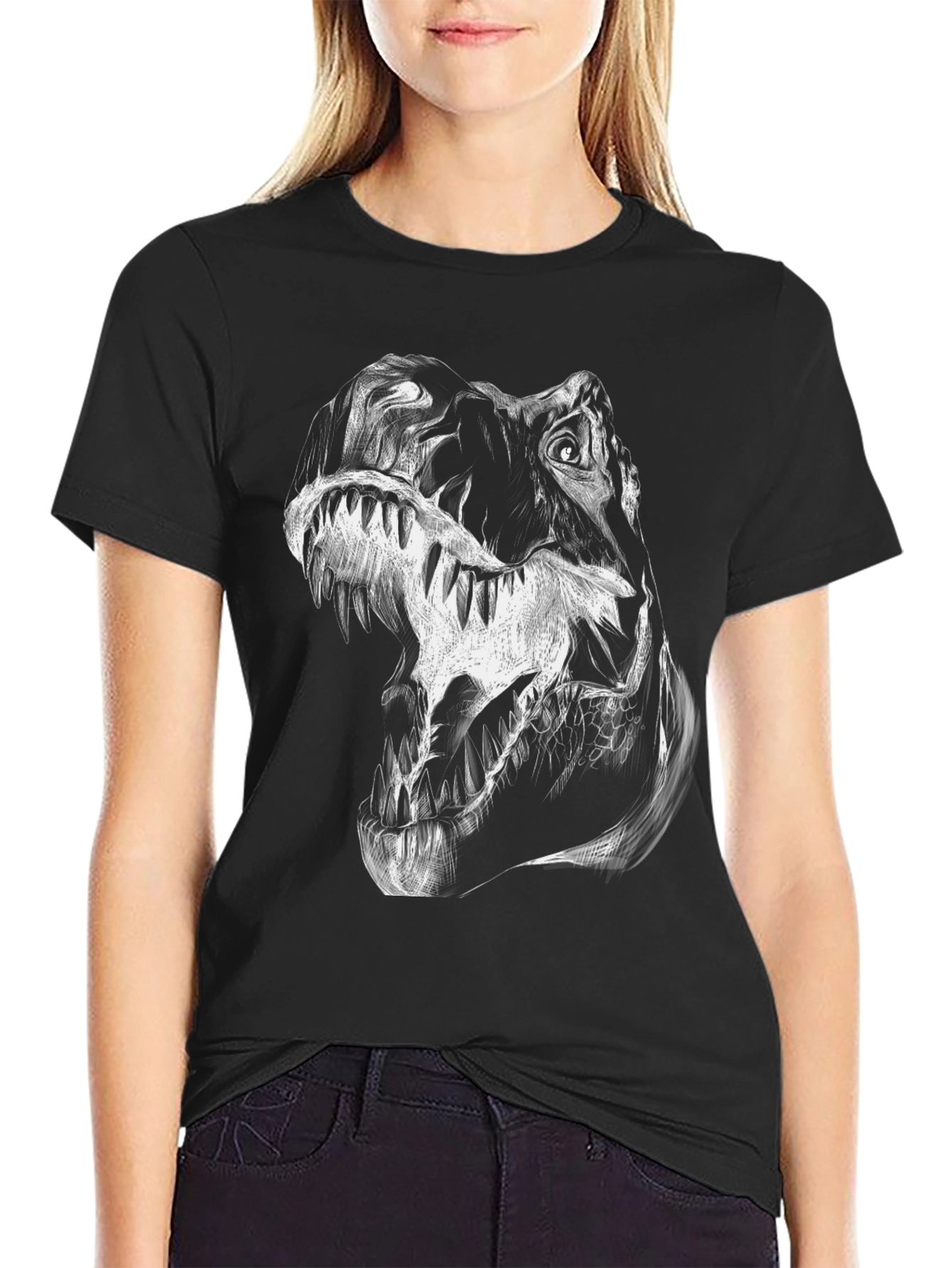 Dinosaur Graphic Tee - Black T-Rex Shirt