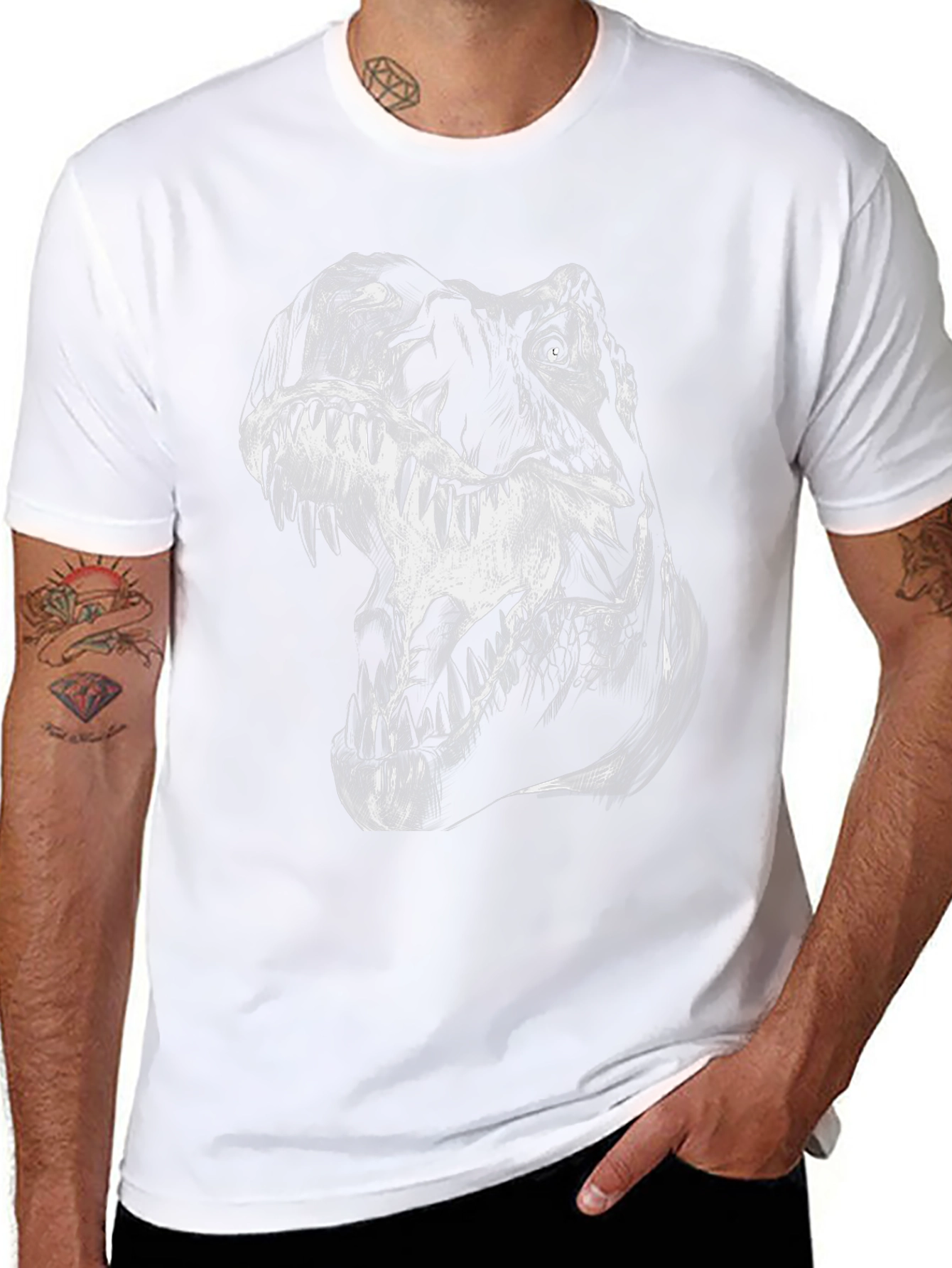 Dinosaur Graphic Tee - Black T-Rex Shirt