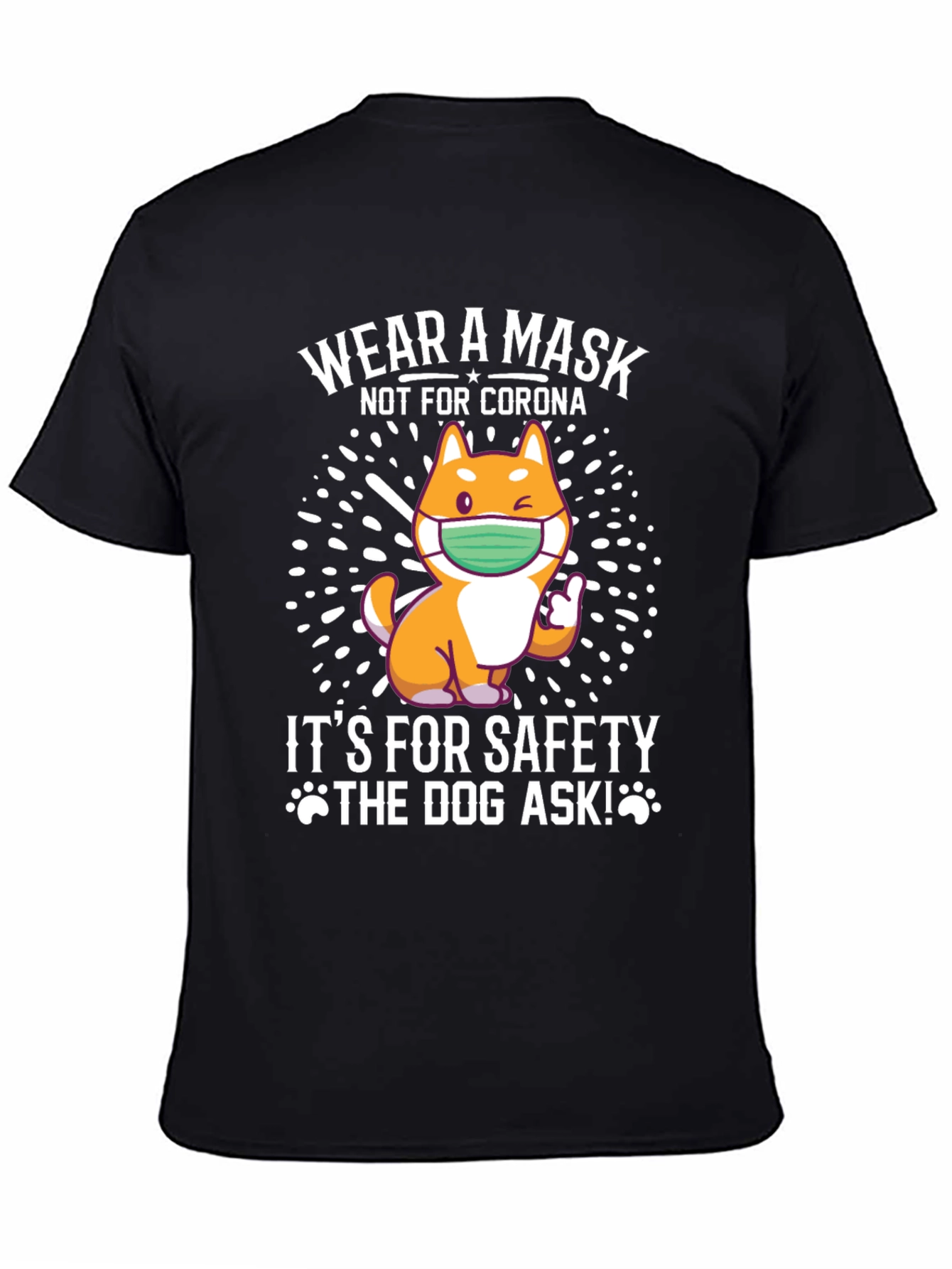 Wear a Mask Dog Graphic Tee