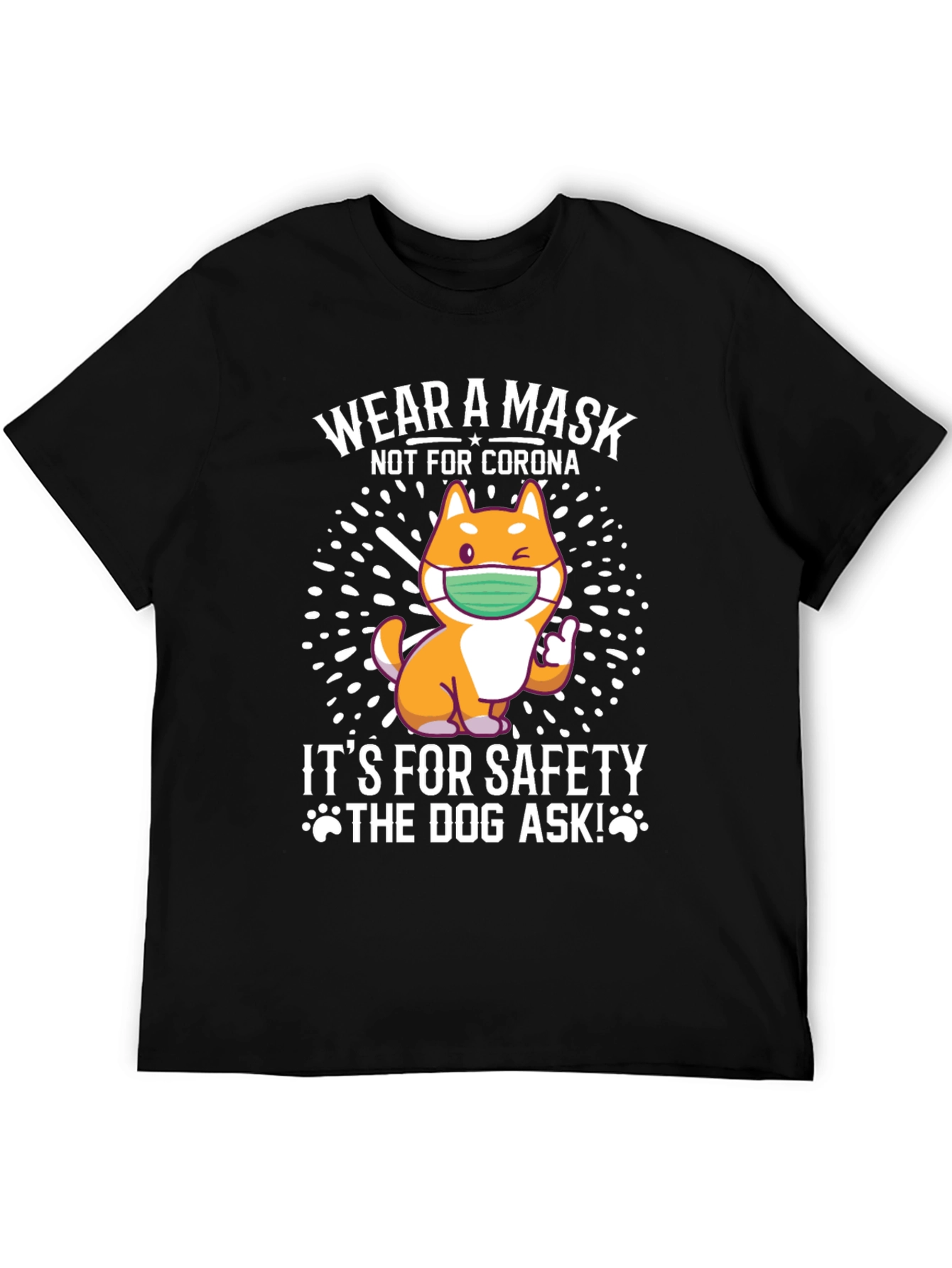 Wear a Mask Dog Graphic Tee