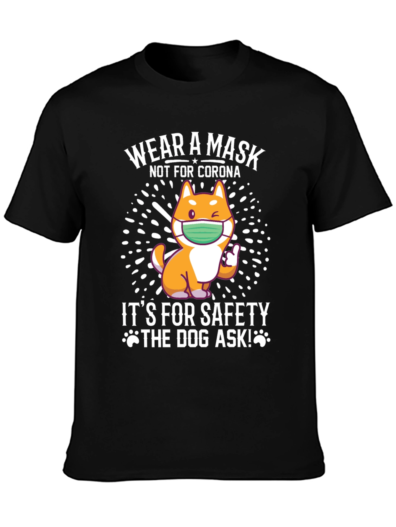 Wear a Mask Dog Graphic Tee