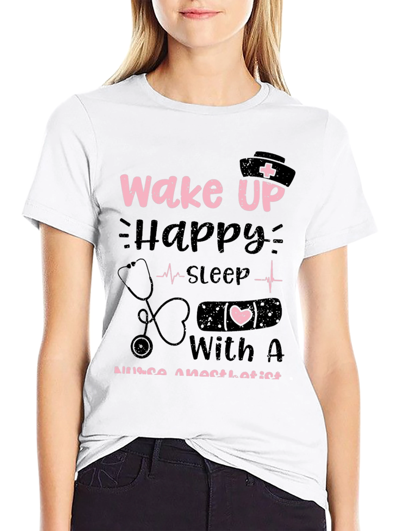 Nurse Anesthetist T-Shirt - Wake Up Happy