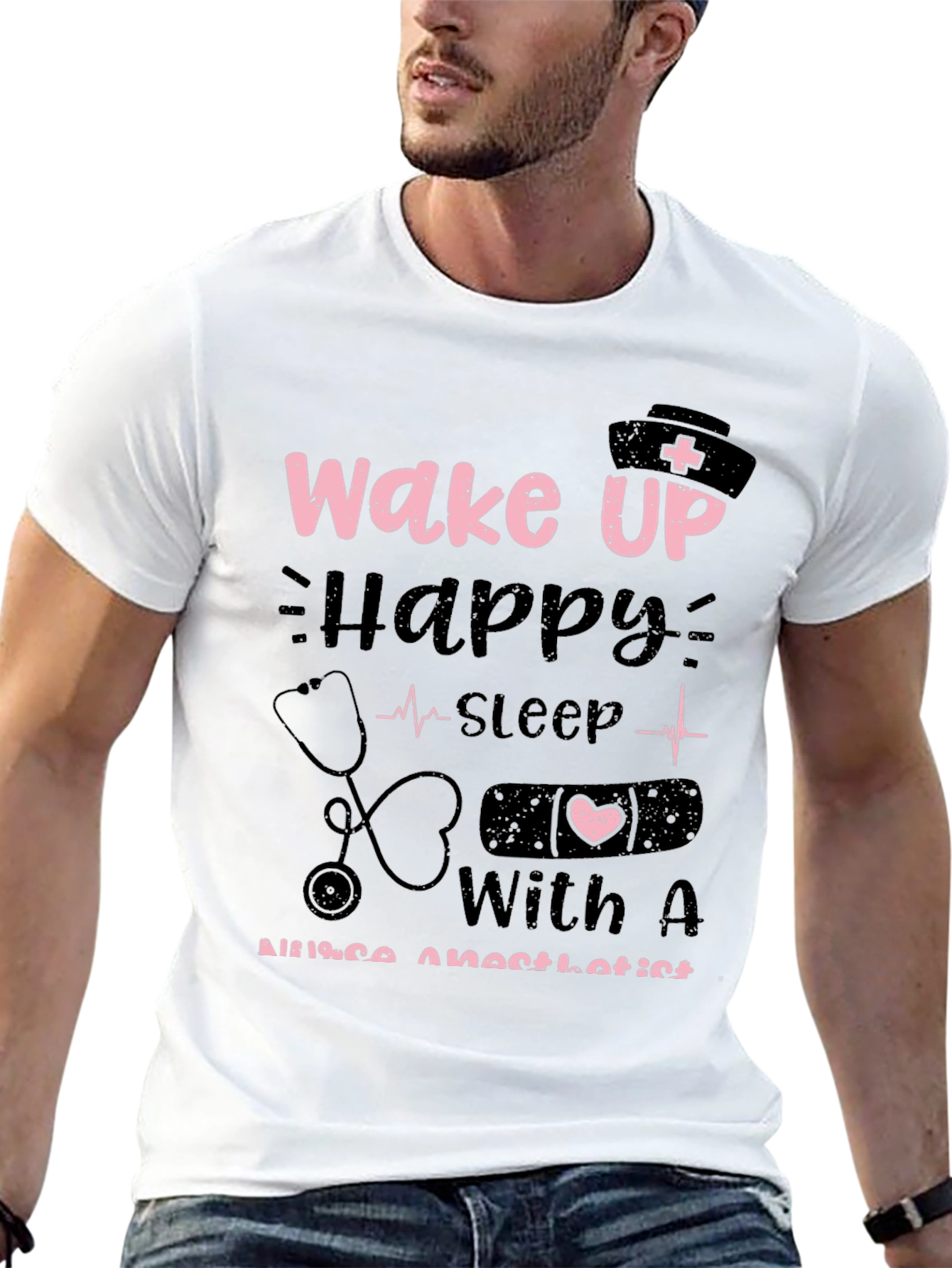 Nurse Anesthetist T-Shirt - Wake Up Happy