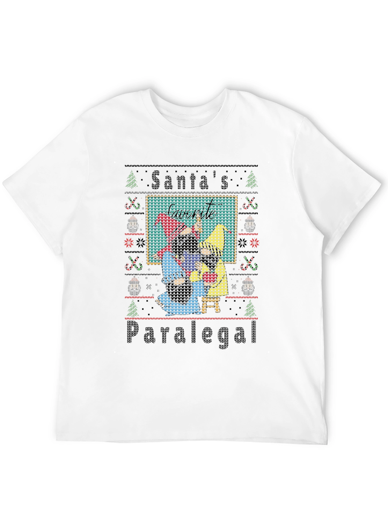 Santas Paralegal Ugly Christmas Sweater T-Shirt