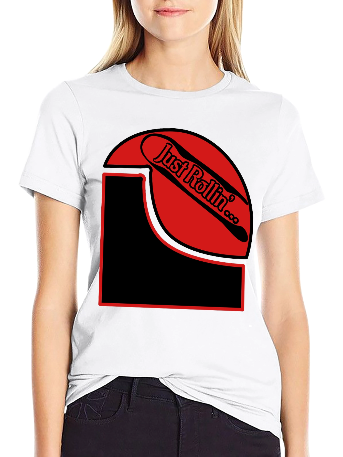 Just Rollin Graphic T-Shirt - Unique Design