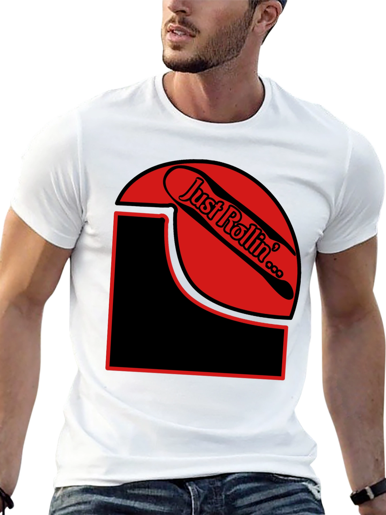 Just Rollin Graphic T-Shirt - Unique Design