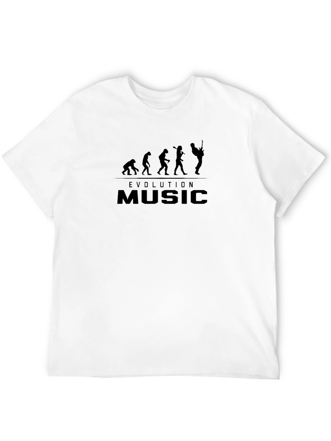 Evolution of Music Black T-Shirt