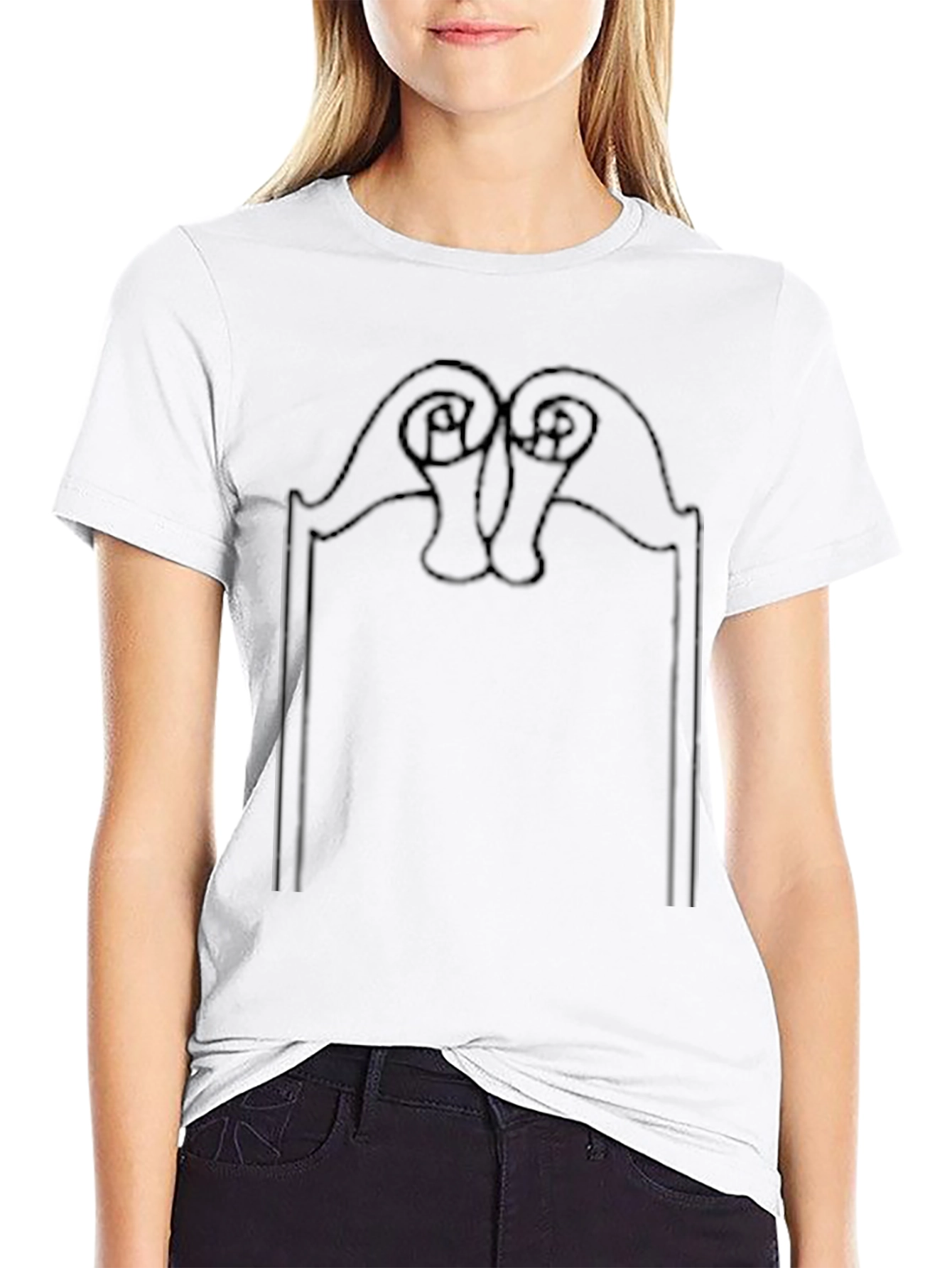 Abstract Graphic T-Shirt - Mens Black Tee